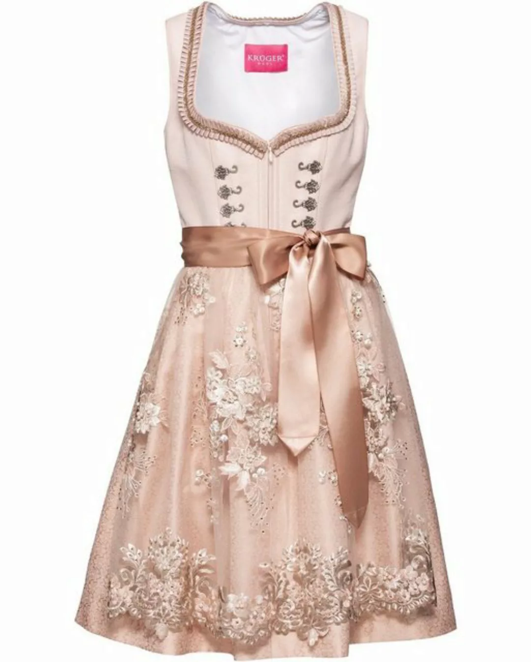 KRÜGER MADL & BUAM Trachtenkleid Midi Dirndl 2tlg. 60cm 411564-060-33 rose günstig online kaufen