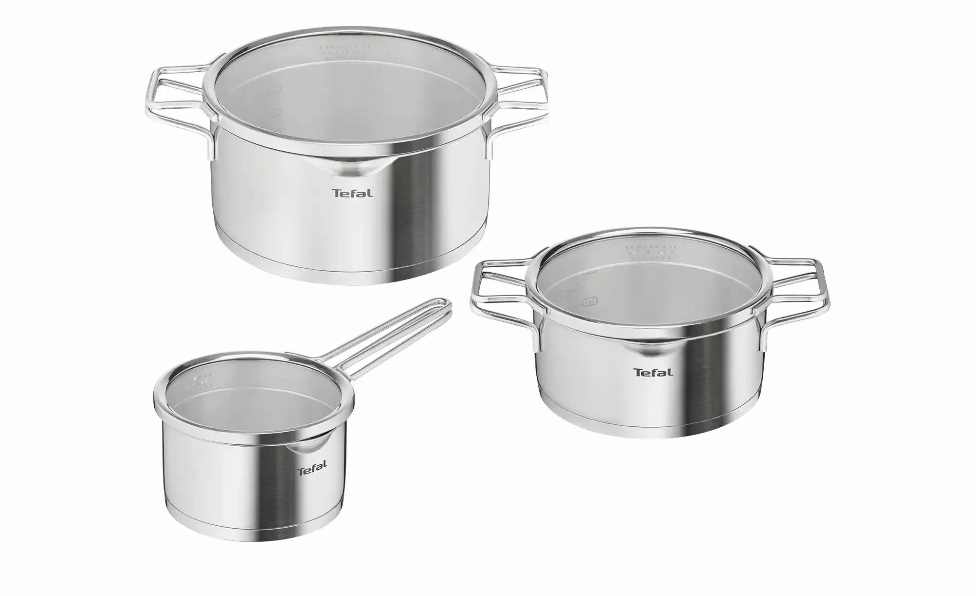 Tefal Topf-Set »Nordica«, Edelstahl, (6 tlg., 1x Kasserolle Ø 16 cm, 1x Koc günstig online kaufen