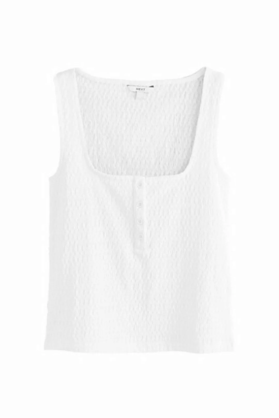 Next Trägertop Strukturiertes Tanktop mit Henleydetail, Kurzgröße (1-tlg) günstig online kaufen