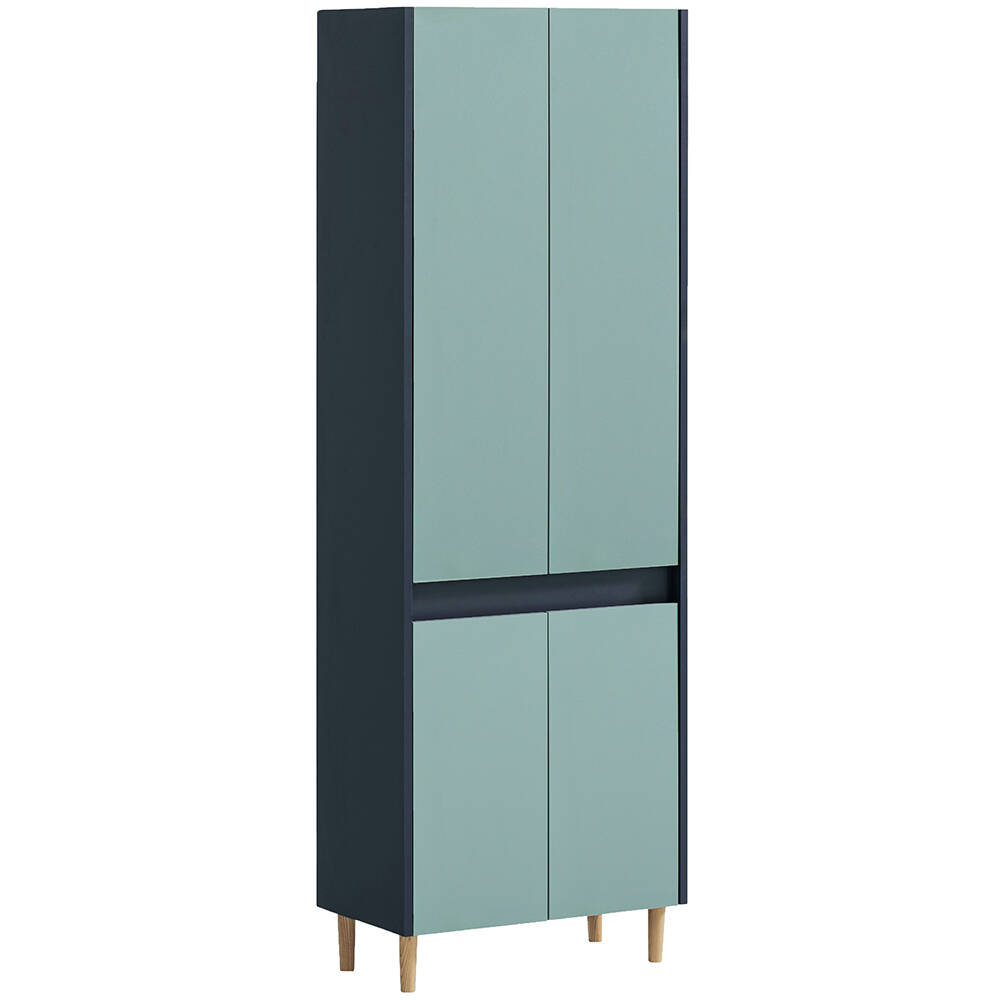 Badezimmer Hochschrank modern in blau LOANO-80 günstig online kaufen