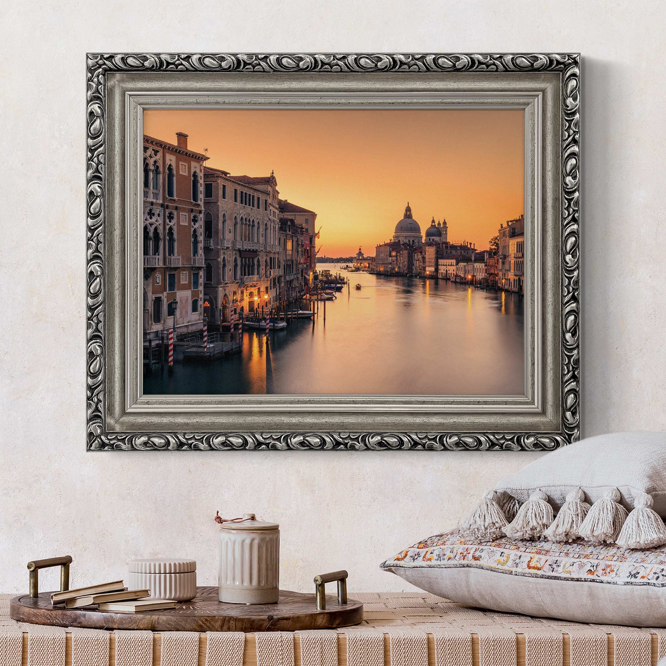 Gerahmtes Leinwandbild Goldenes Venedig günstig online kaufen