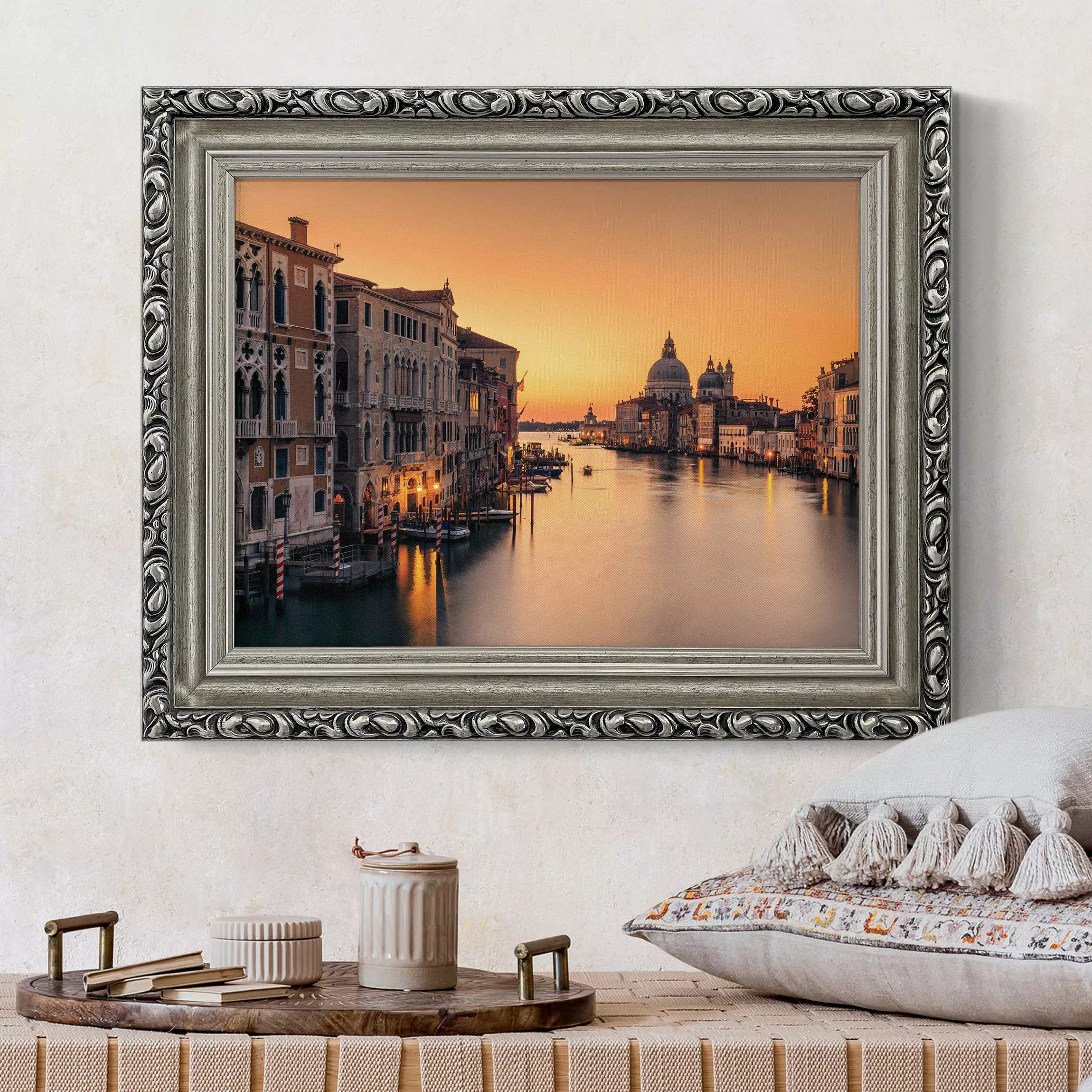 Gerahmtes Leinwandbild Goldenes Venedig günstig online kaufen