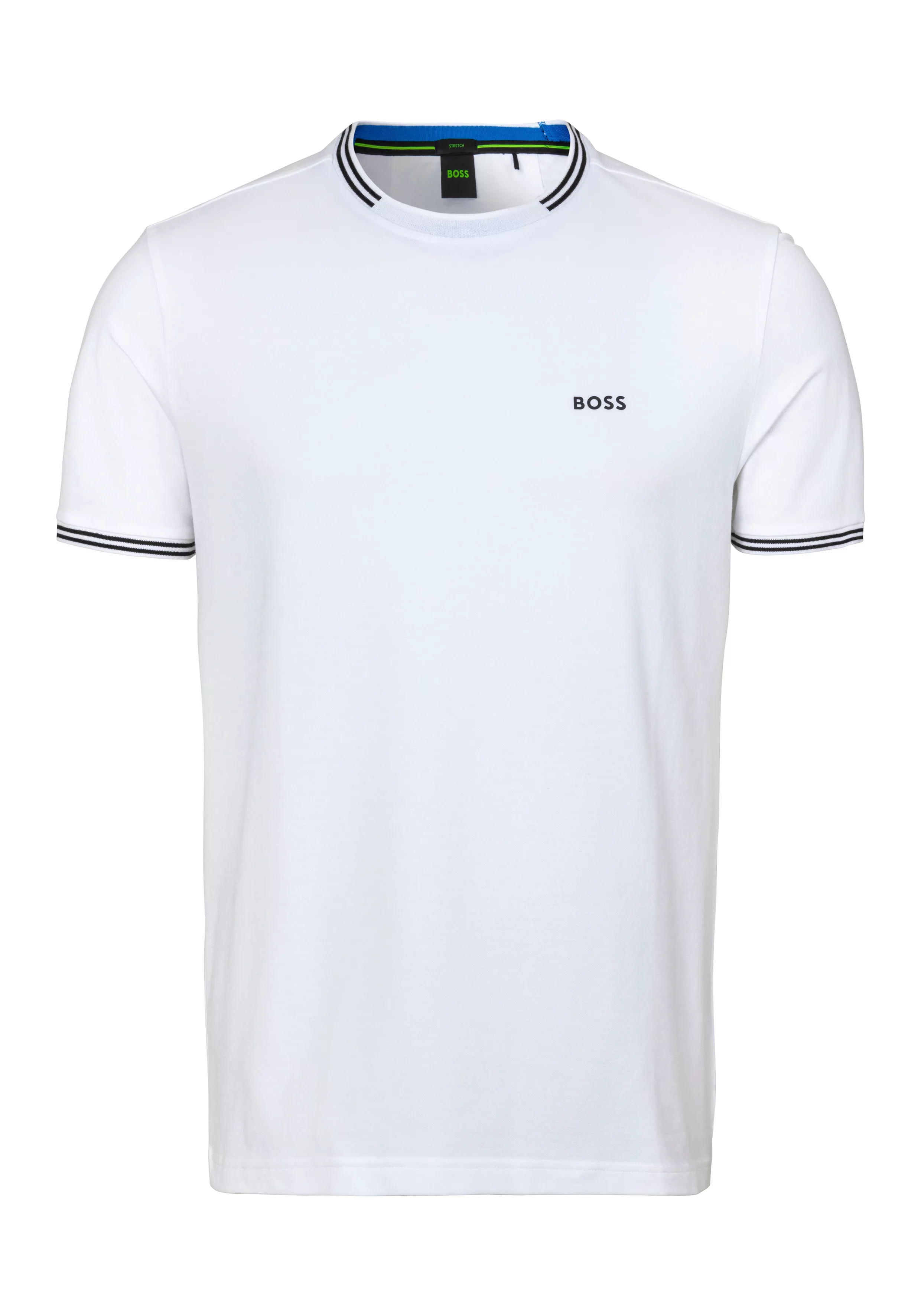 BOSS GREEN T-Shirt Taul mit kontrastfarbenen Streifendetails günstig online kaufen