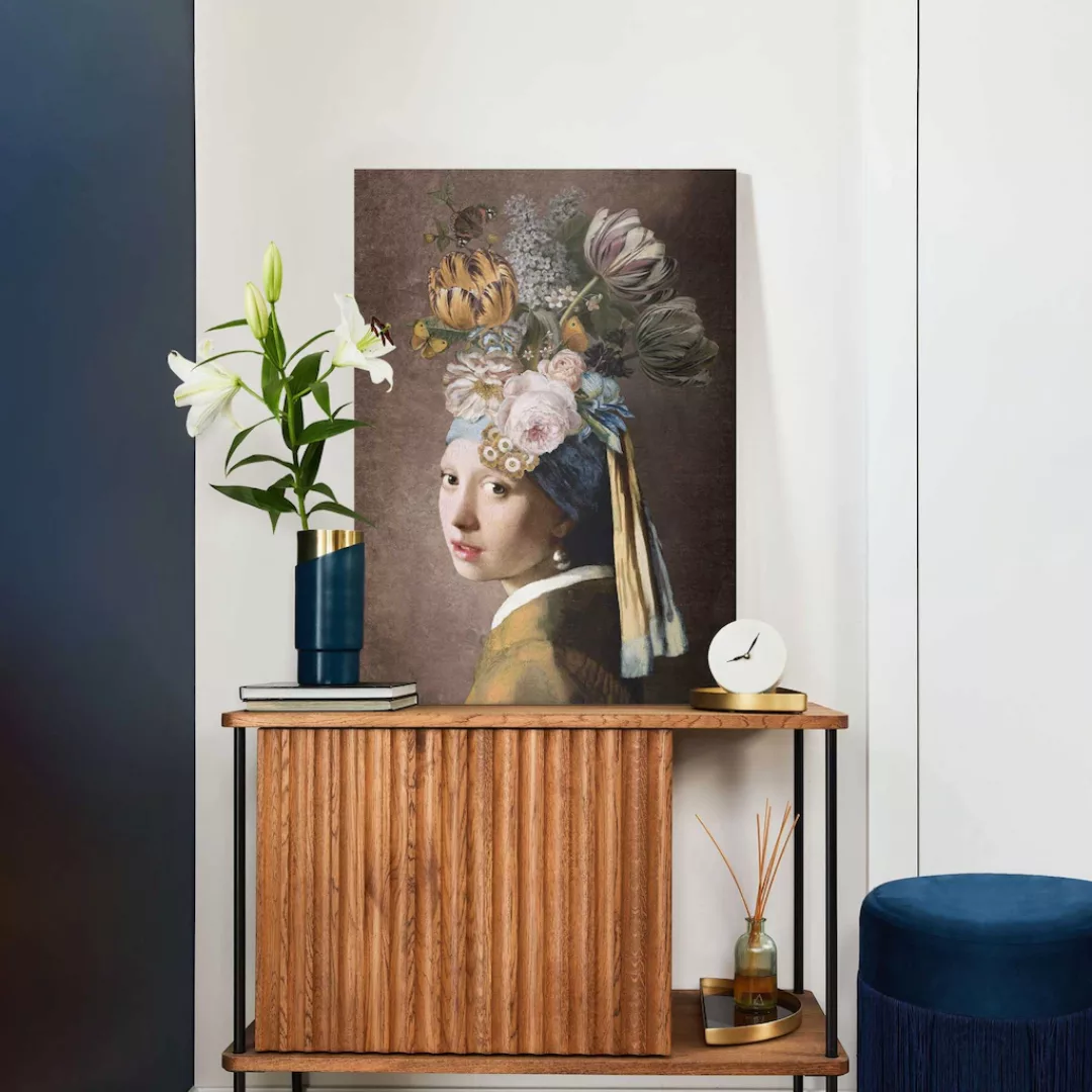 Reinders! Leinwandbild »Vermeer Blumenmädchen mit dem Perlenorhrring« günstig online kaufen