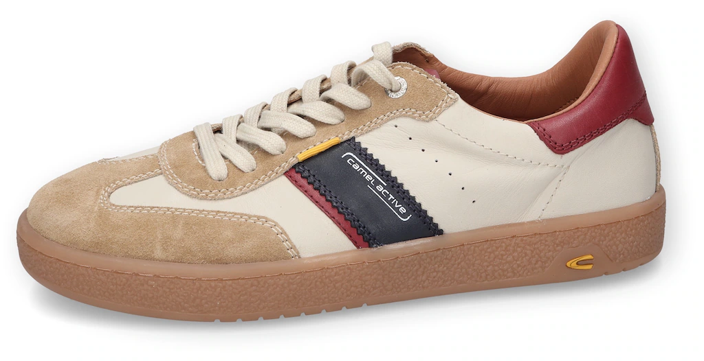 camel active Sneaker, Schnürschuh, Retro Sneaker, Freizeischuh mit Logoschr günstig online kaufen