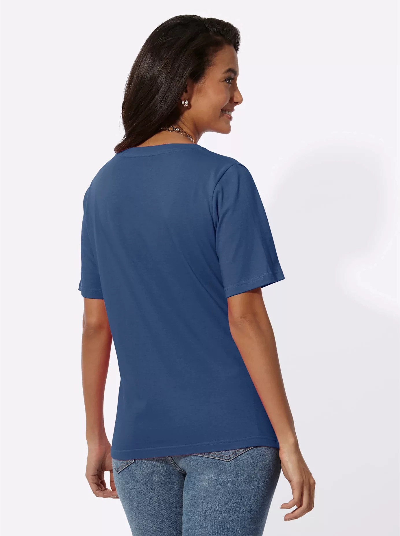 Casual Looks V-Shirt "Kurzarm-Shirt", (1 tlg.) günstig online kaufen