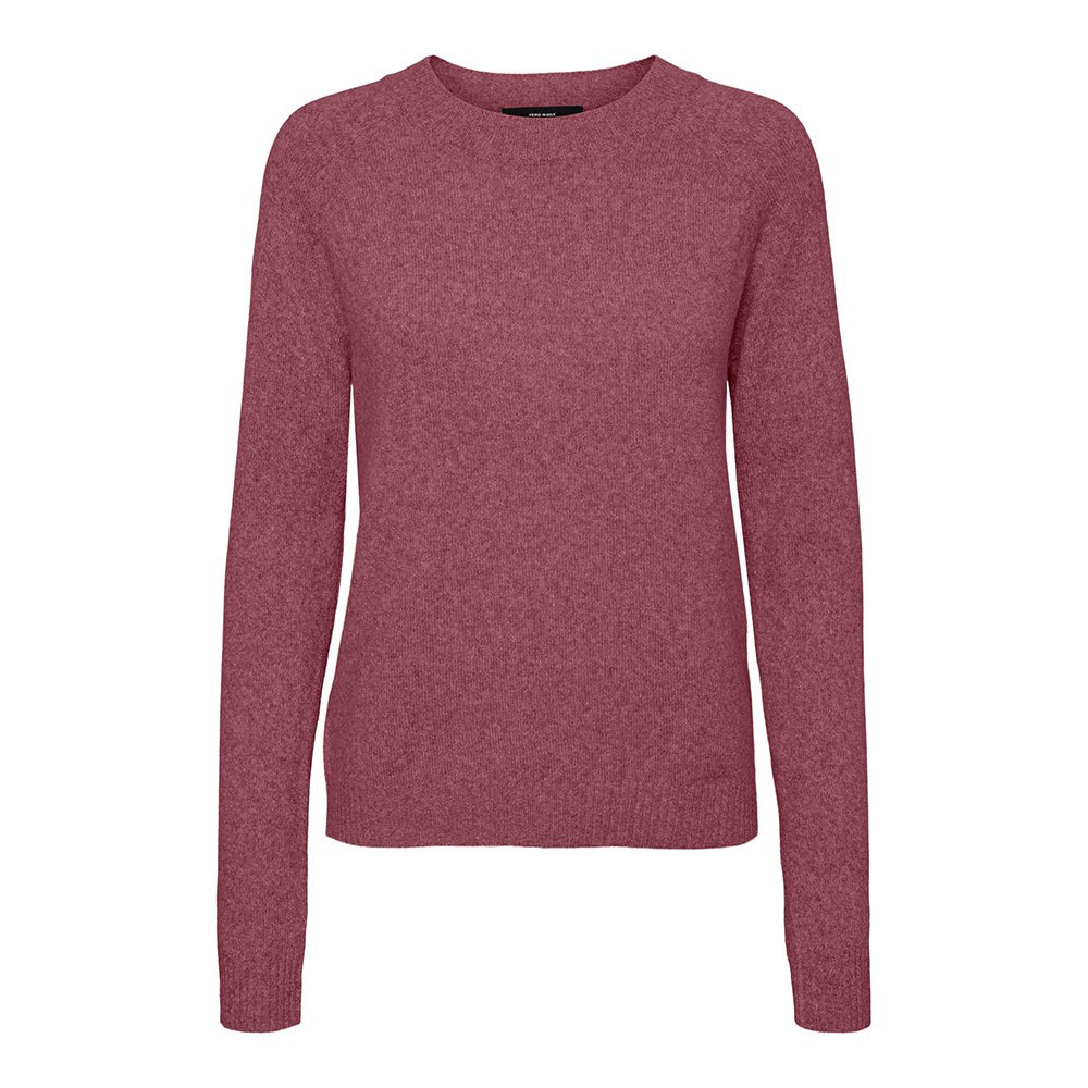Vero Moda Doffy O-ausschnitt Pullover S Crushed Berry / Detail Melange günstig online kaufen