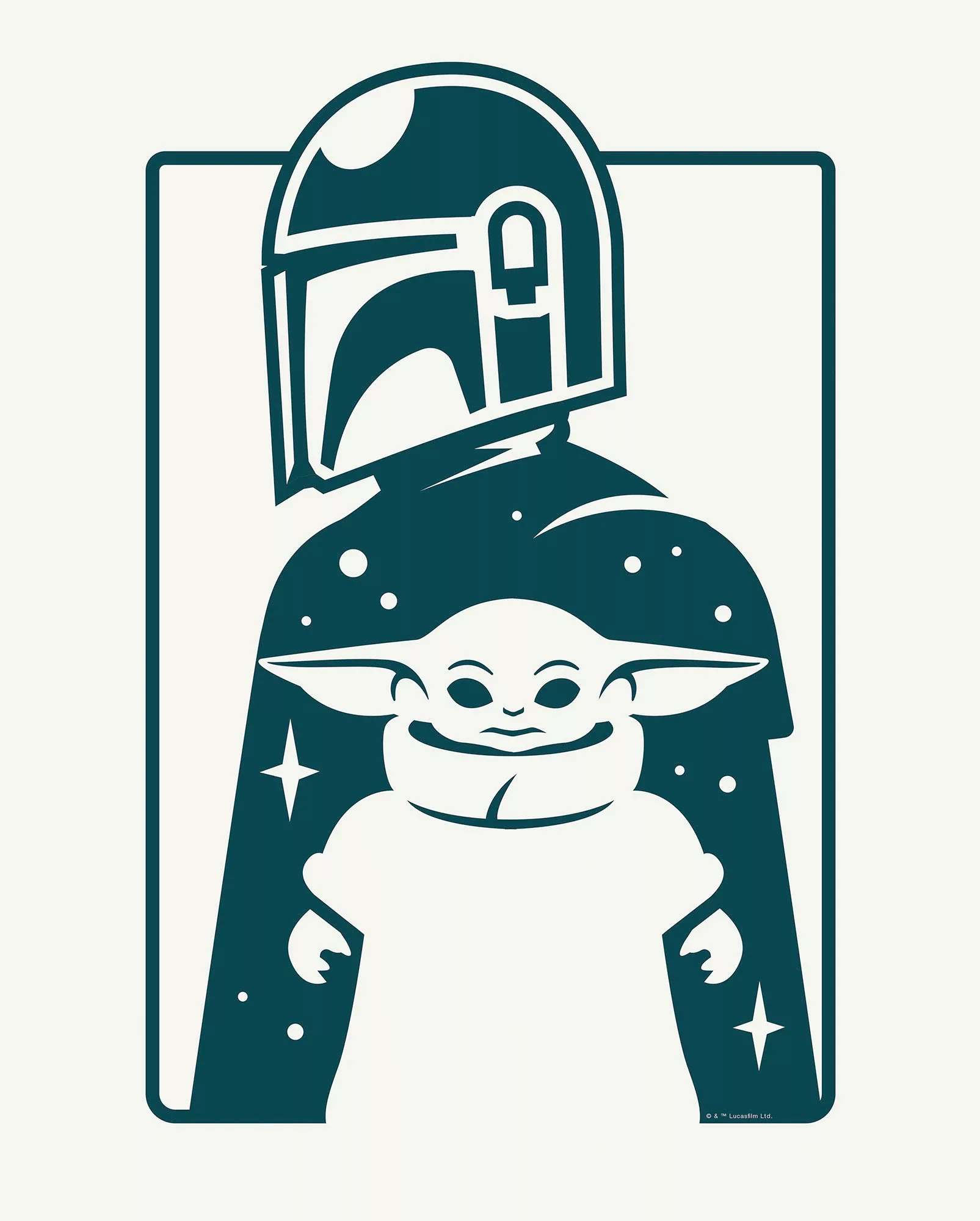Komar Wandbild "Mandalorian The Child and Father", Disney-Star Wars, (1 St. günstig online kaufen