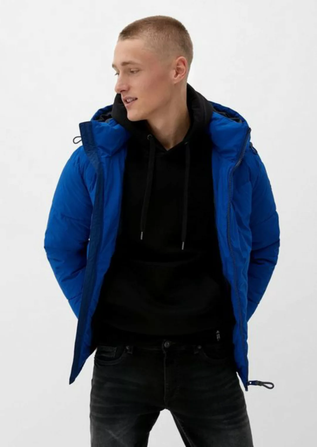 QS Allwetterjacke Steppjacke mit Kapuze günstig online kaufen