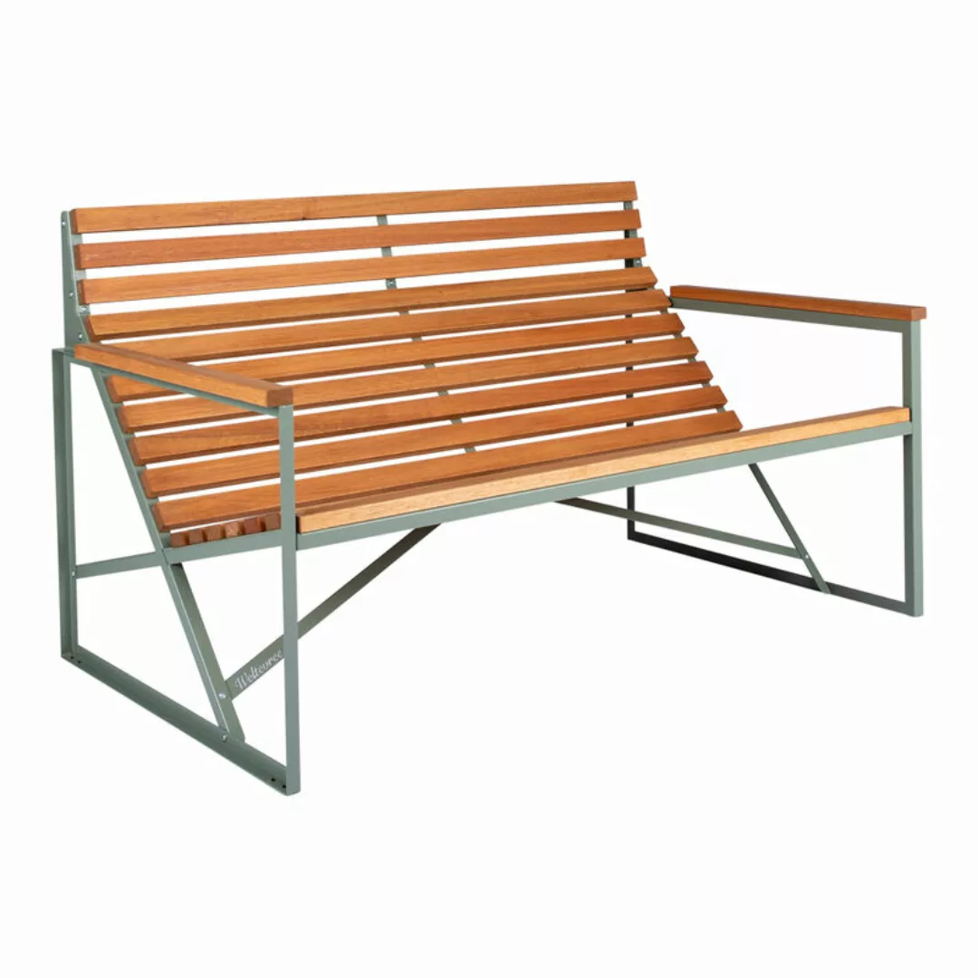 Patio Bench - Outdoor Zementgrün günstig online kaufen