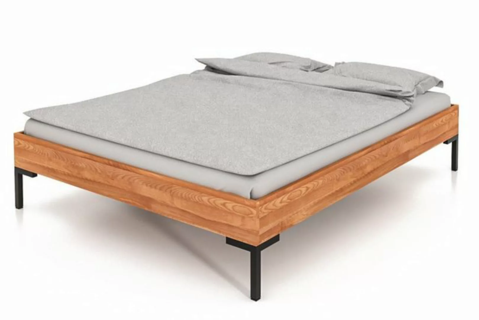 byoak Bett ABIES 140 x 220 aus Massivholz, ohne Kopfteil, Naturgeölt günstig online kaufen