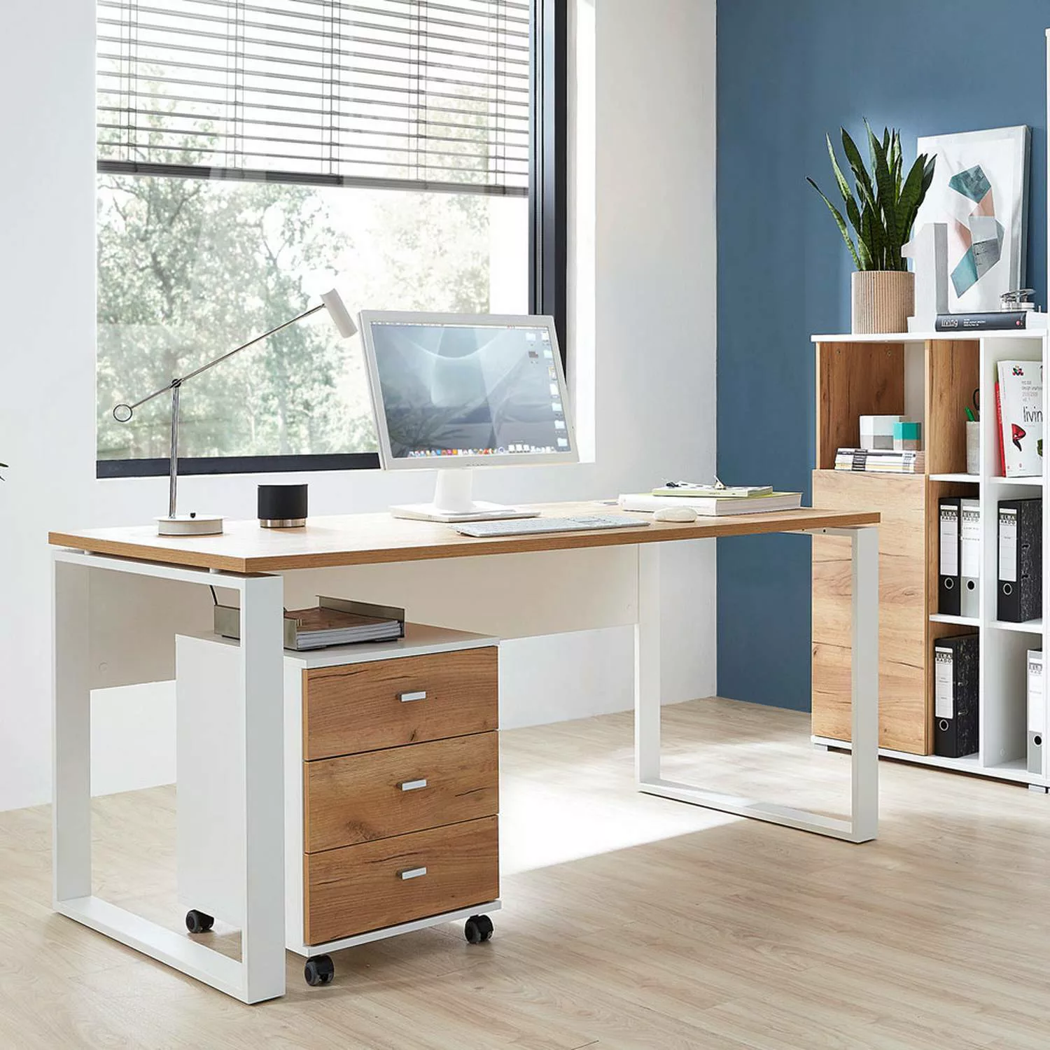 Büro Schreibtisch Set mit Container und Aktenschrank GENT-01 in Navarra Eic günstig online kaufen