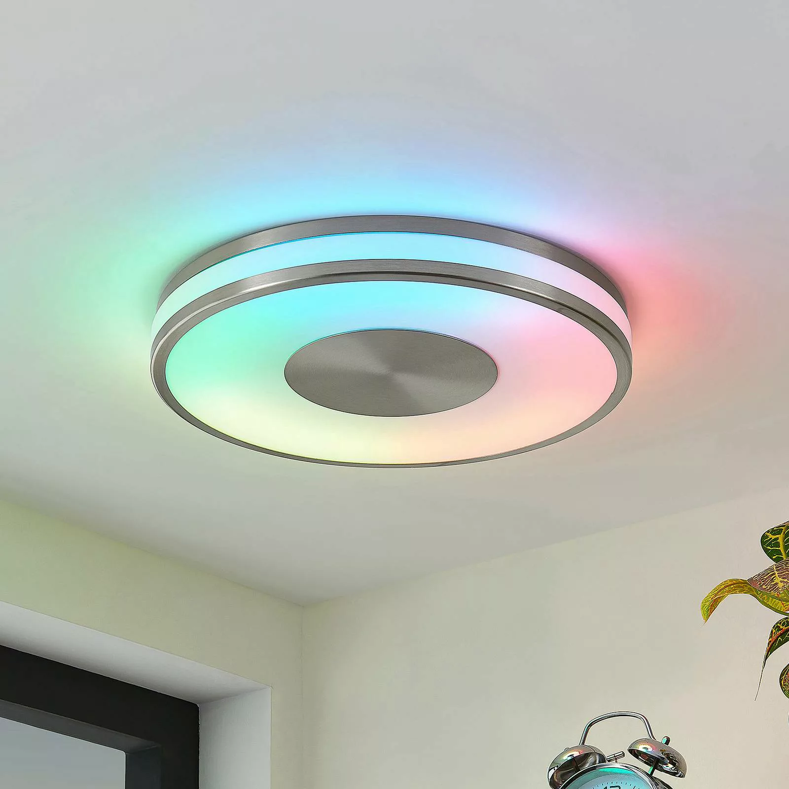 Lindby Fjella LED-Deckenlampe RGB-CCT-Farbwechsler günstig online kaufen