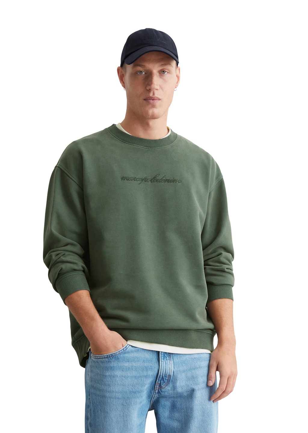 Marc OPolo DENIM Sweatshirt "aus reiner Bio-Baumwolle" günstig online kaufen