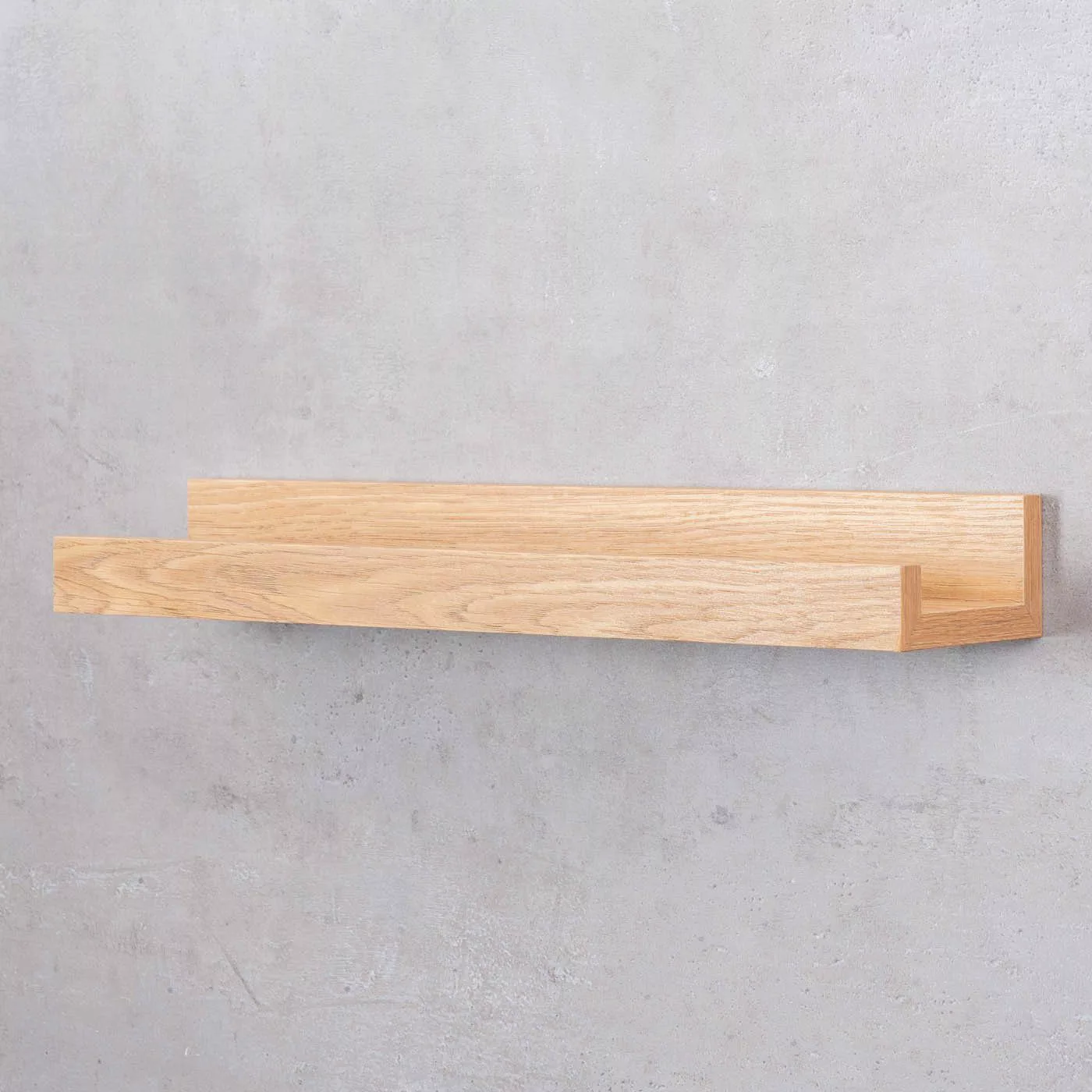 Levandeo® Bilderleiste, Bilderleiste Eiche Braun L40cm günstig online kaufen