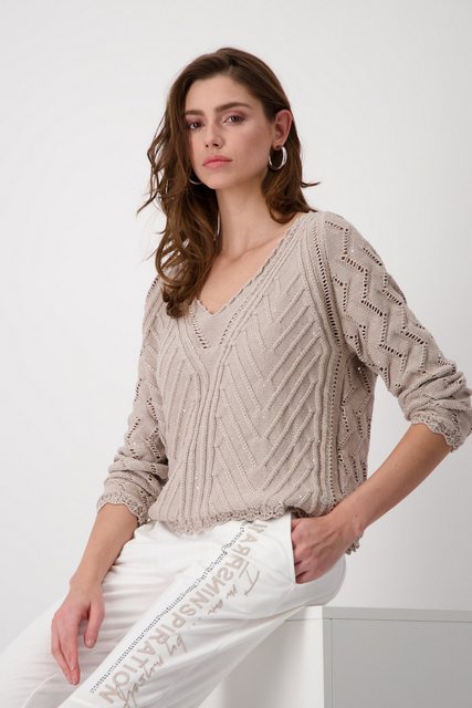 Monari Sweatshirt Pullover, off-white günstig online kaufen