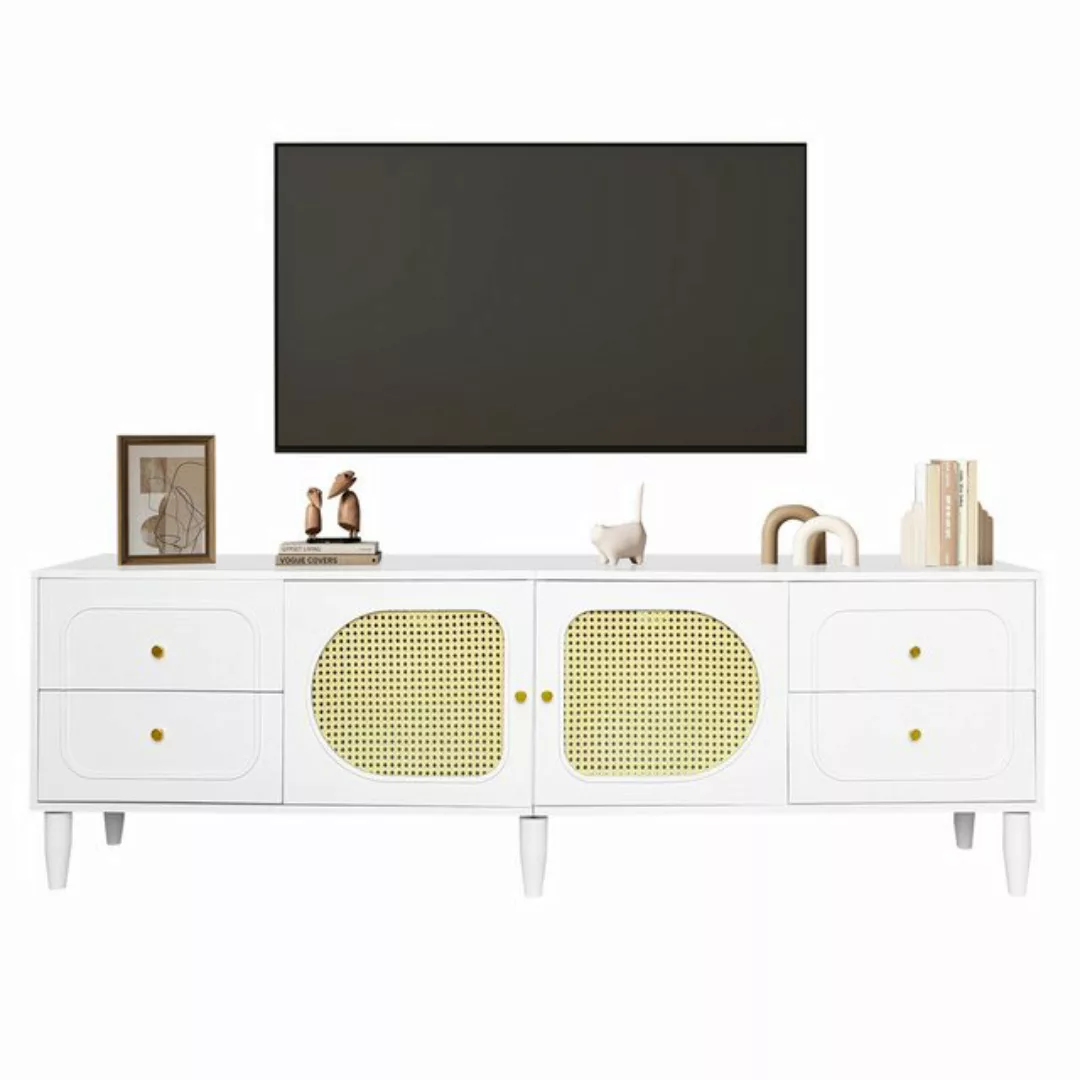 HAUSS SPLOE TV-Schrank 180x40x56.5 cm mit 4 Schubladen, 2 Türen für bis zu günstig online kaufen