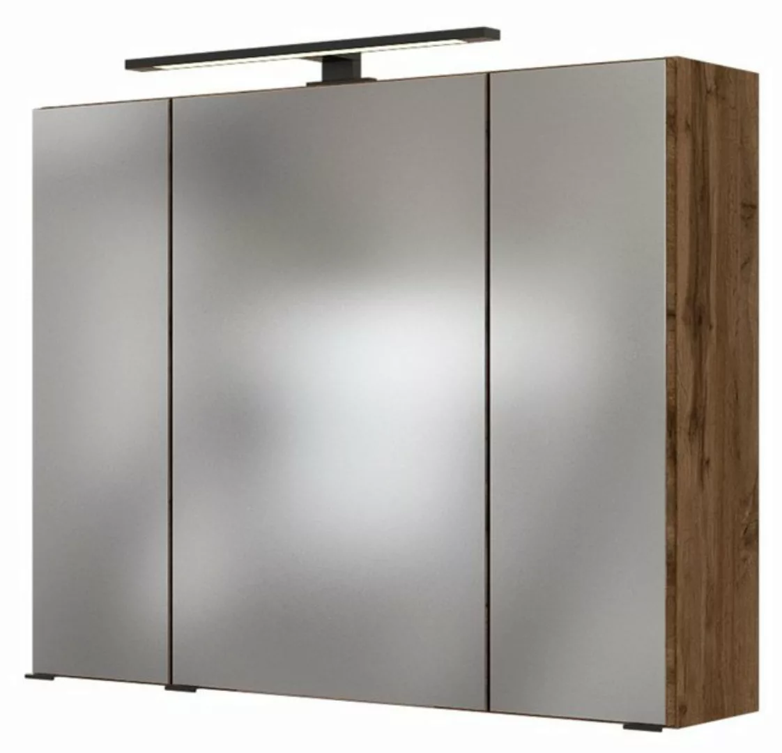 HELD MÖBEL Spiegelschrank Luzern 80 cm Wotaneiche günstig online kaufen