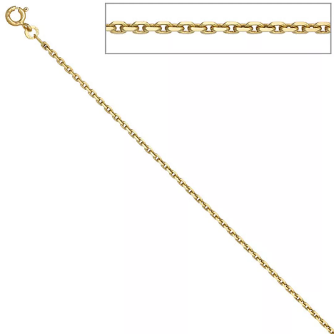 SIGO Ankerkette 585 Gelbgold 1,9 mm 50 cm Gold Kette Halskette Goldkette Fe günstig online kaufen