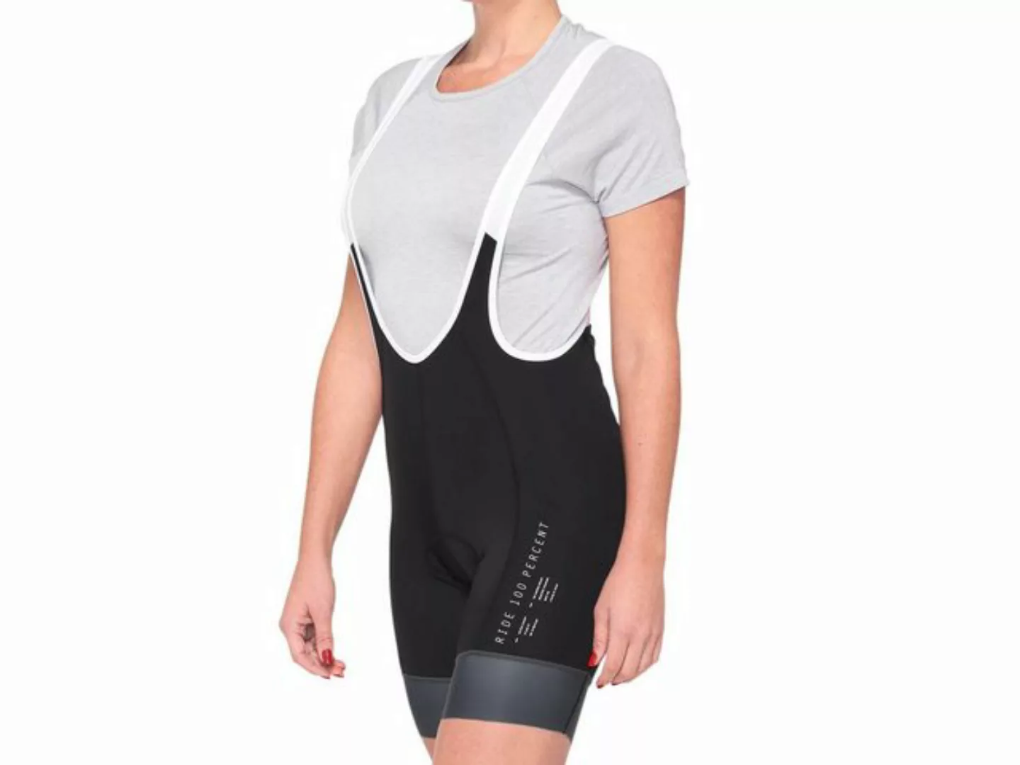 100% Fahrradhose Exceeda Womens Bib Short - Black/Charcoal günstig online kaufen