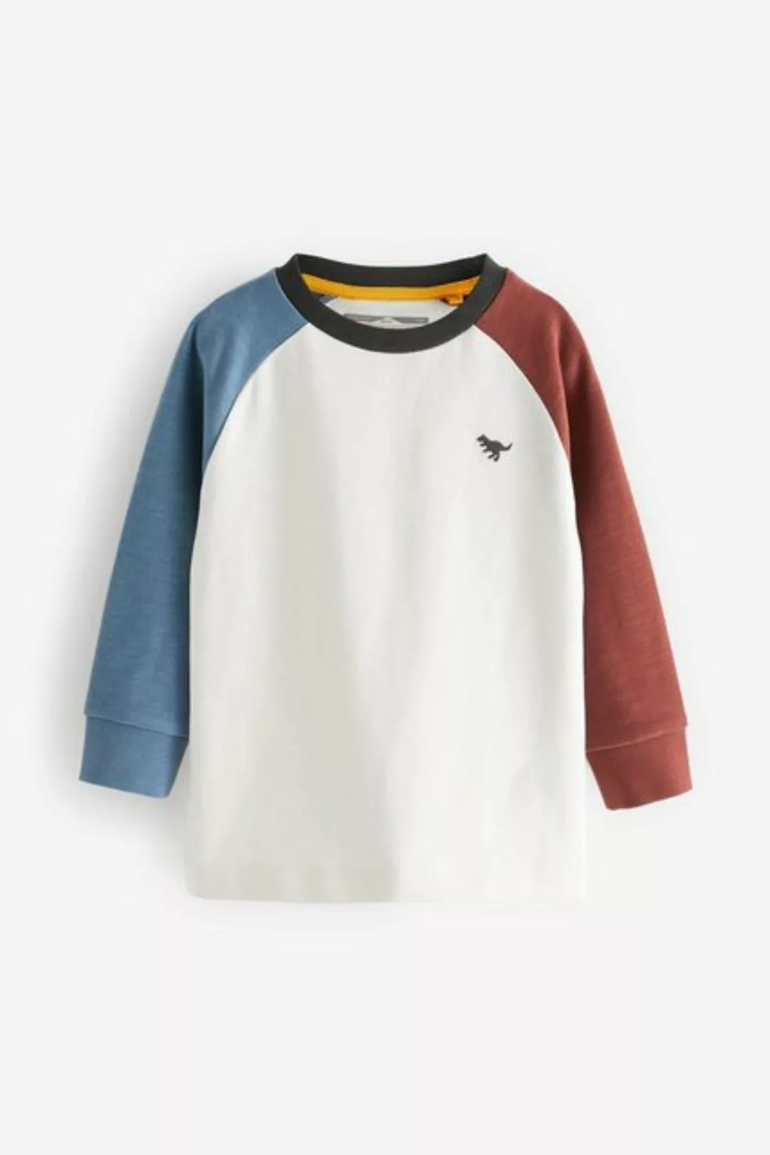 Next Langarmshirt Gemütliches Langarmshirt mit Farbblockdesign (1-tlg) günstig online kaufen