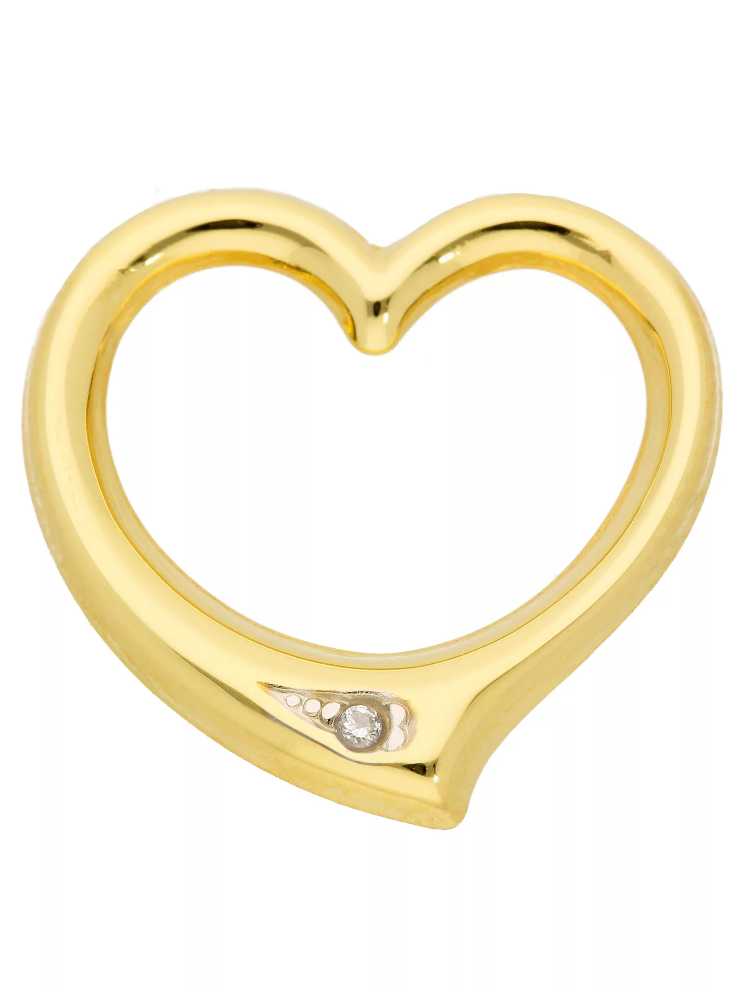 Adelia´s Kettenanhänger "333 Gold Anhänger Swingheart mit Diamant", mit Dia günstig online kaufen