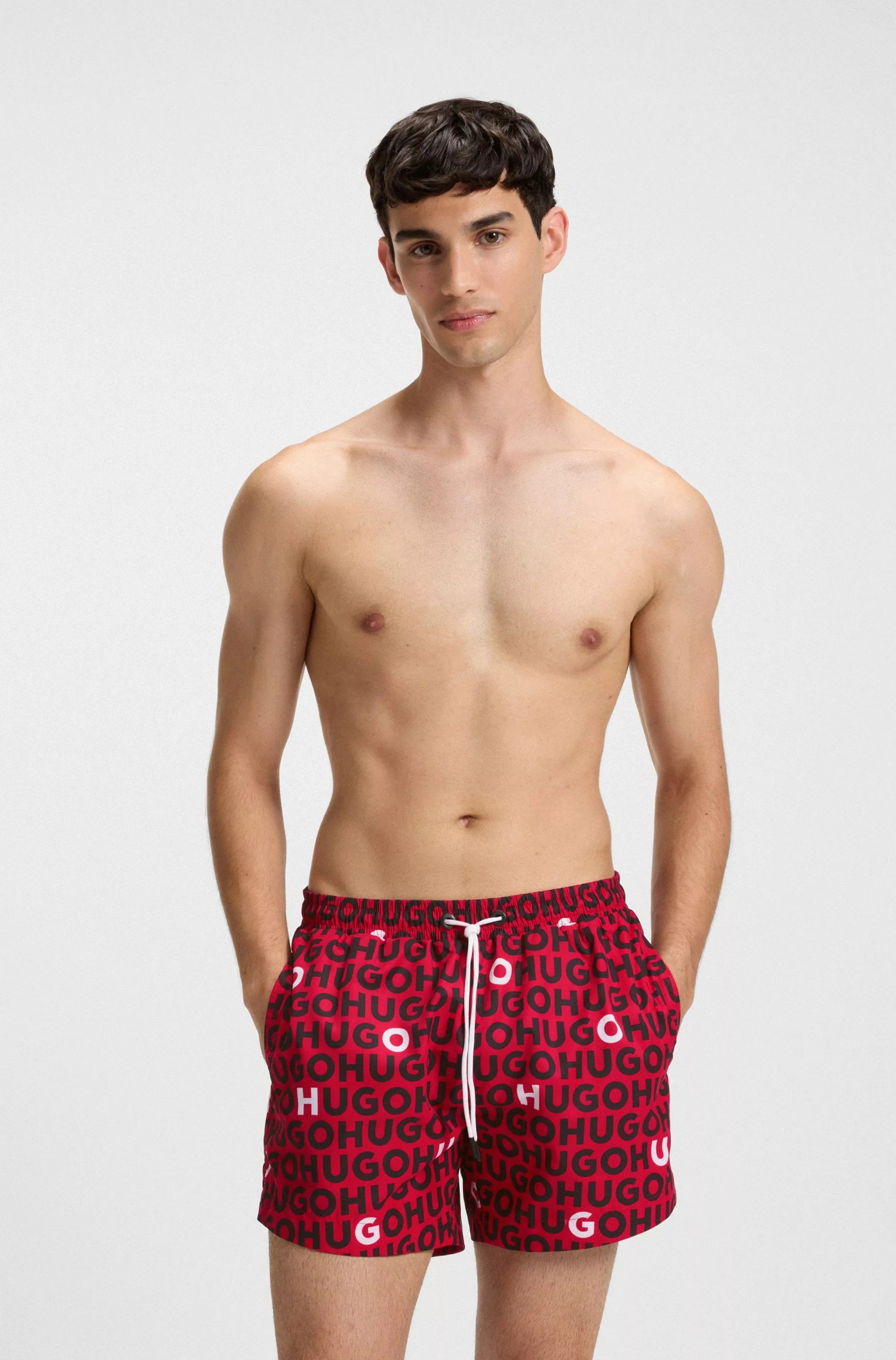 HUGO Underwear Badehose "TORTUGA", mit Allover-Logoschriftzug günstig online kaufen