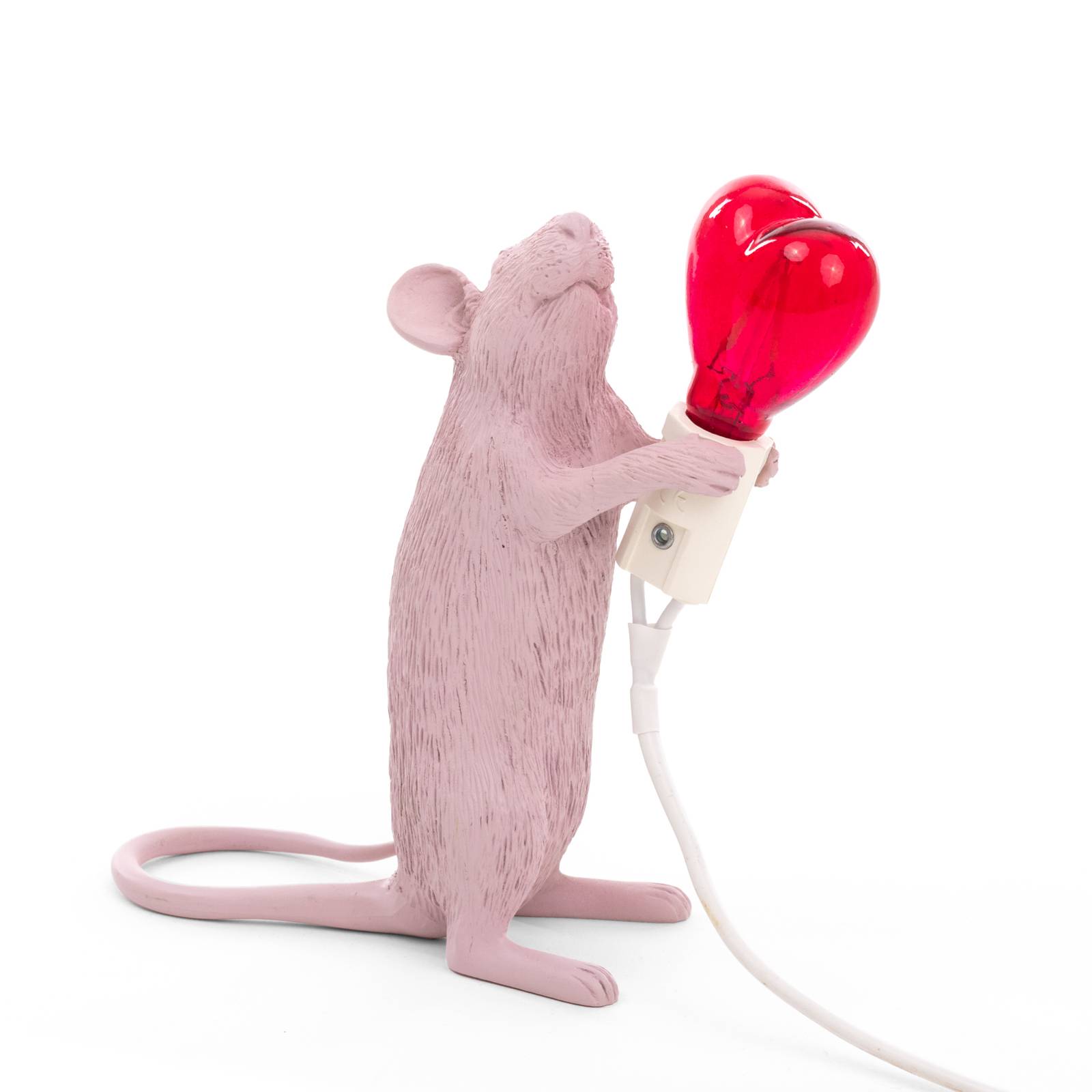 SELETTI Mouse Lamp Valentine Dekolampe USB weiß günstig online kaufen