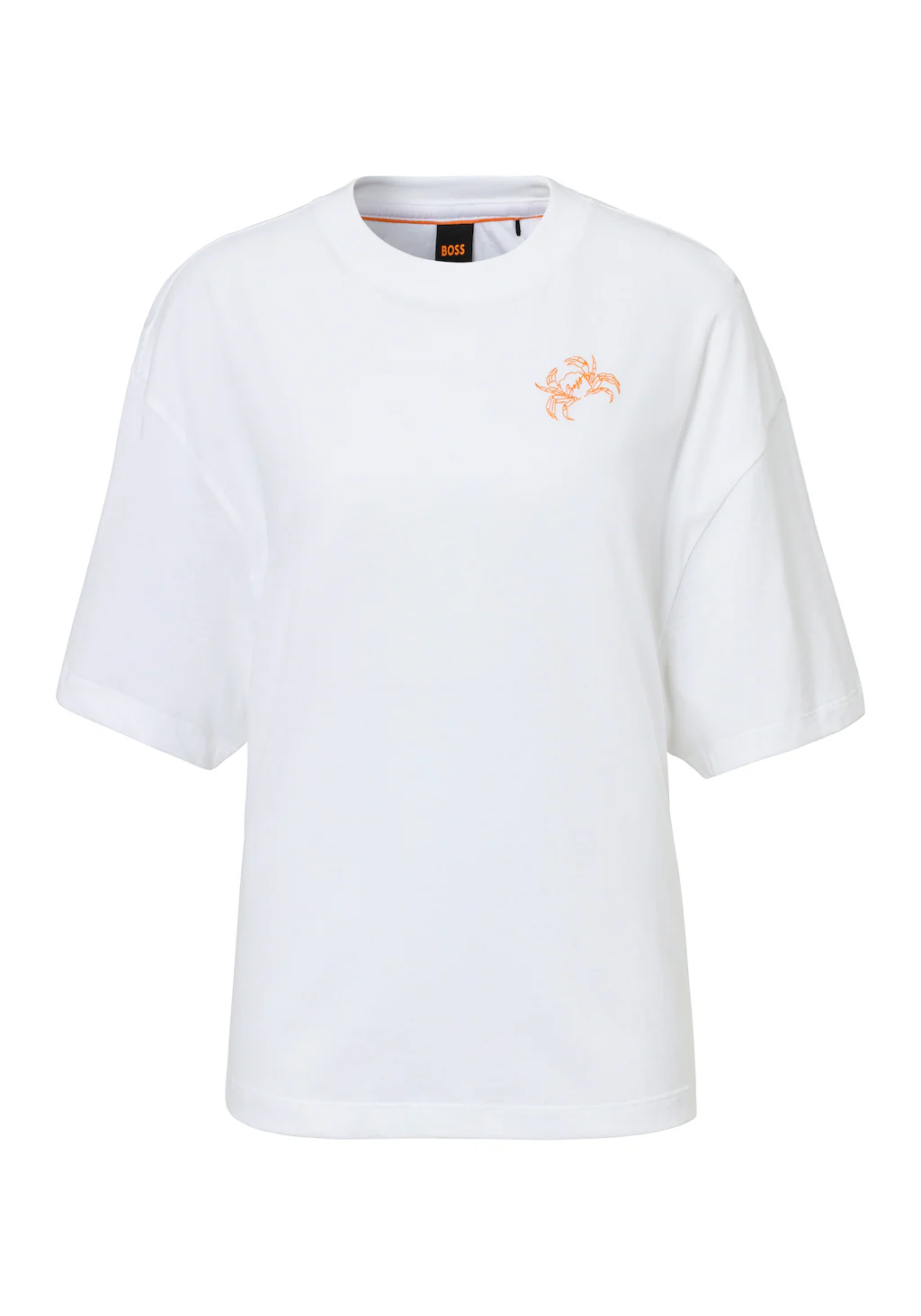 BOSS ORANGE T-Shirt "Eboyfriend Premium Damenmode", mit Graphic Details günstig online kaufen
