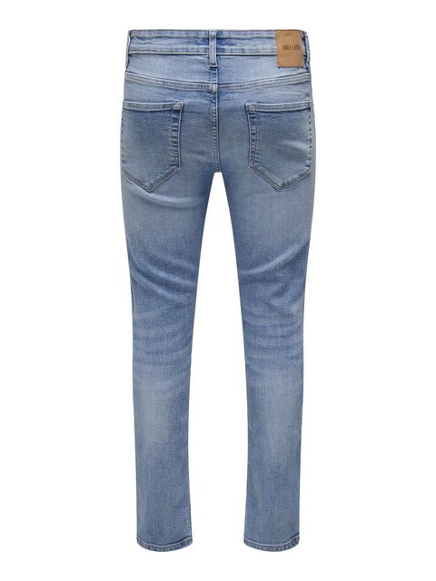 ONLY & SONS Slim-fit-Jeans Herren Slim Fit Jeans helle Waschung niedrige Ta günstig online kaufen