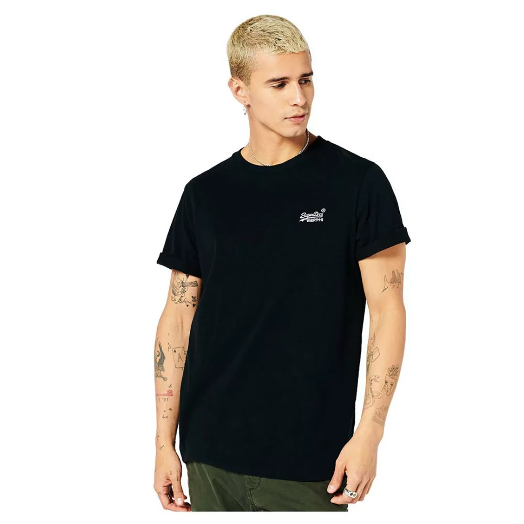 Superdry Vintage Logo Embroided Kurzarm T-shirt 2XL Black / Optic günstig online kaufen