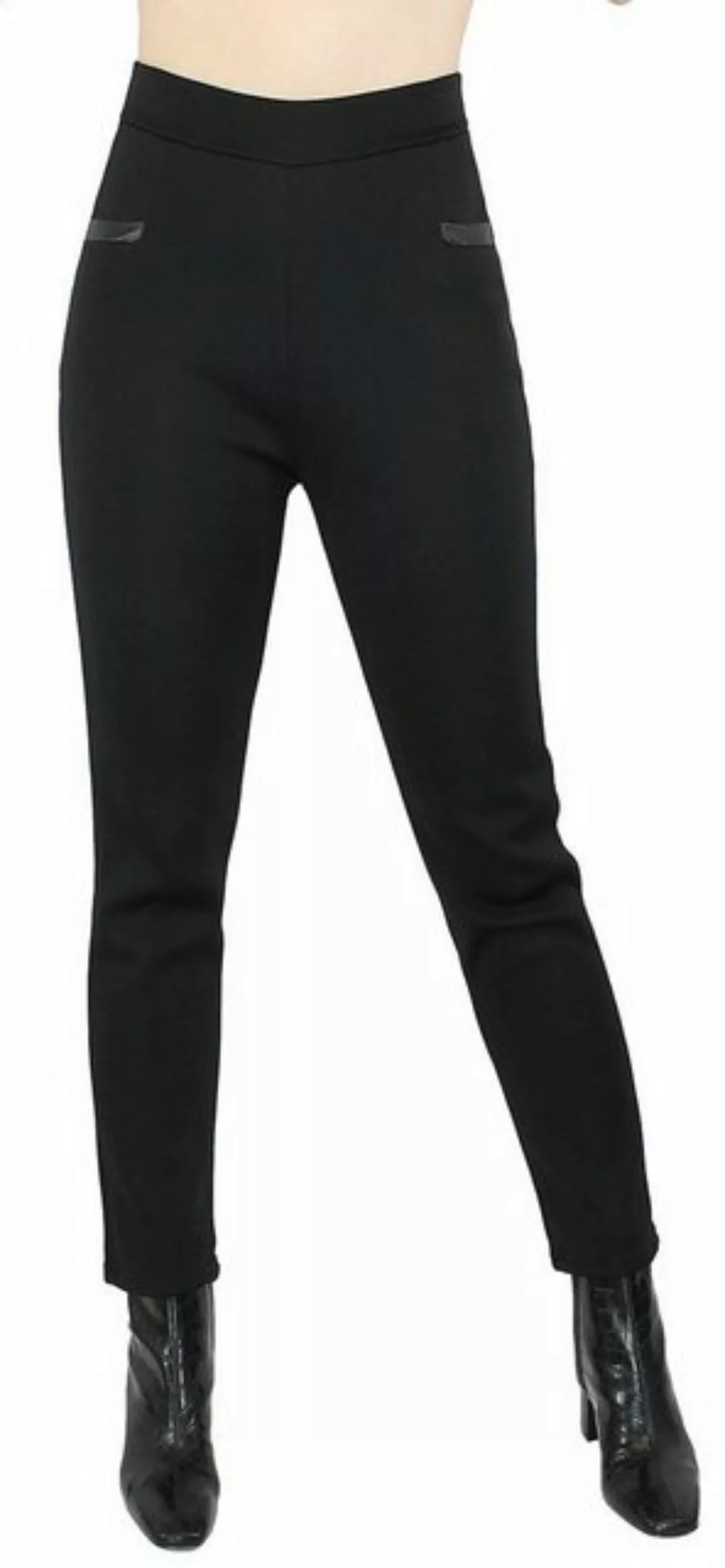 dy_mode Thermohose Damen Thermo Hose gefüttert mit Innen-Fleece & Taschen W günstig online kaufen