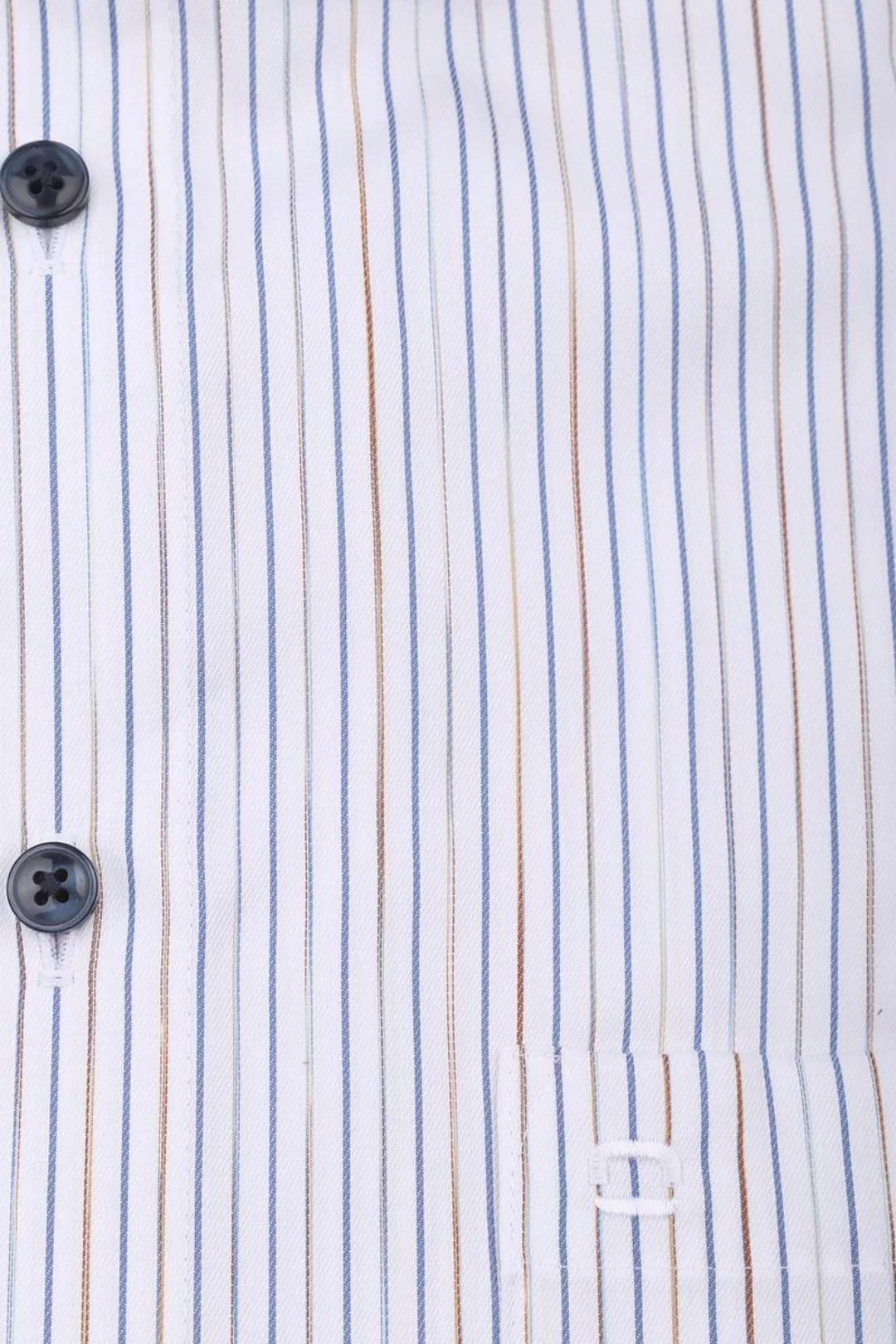 OLYMP Short Sleeve Hemd Luxor Streifen Blau  - Größe 40 günstig online kaufen