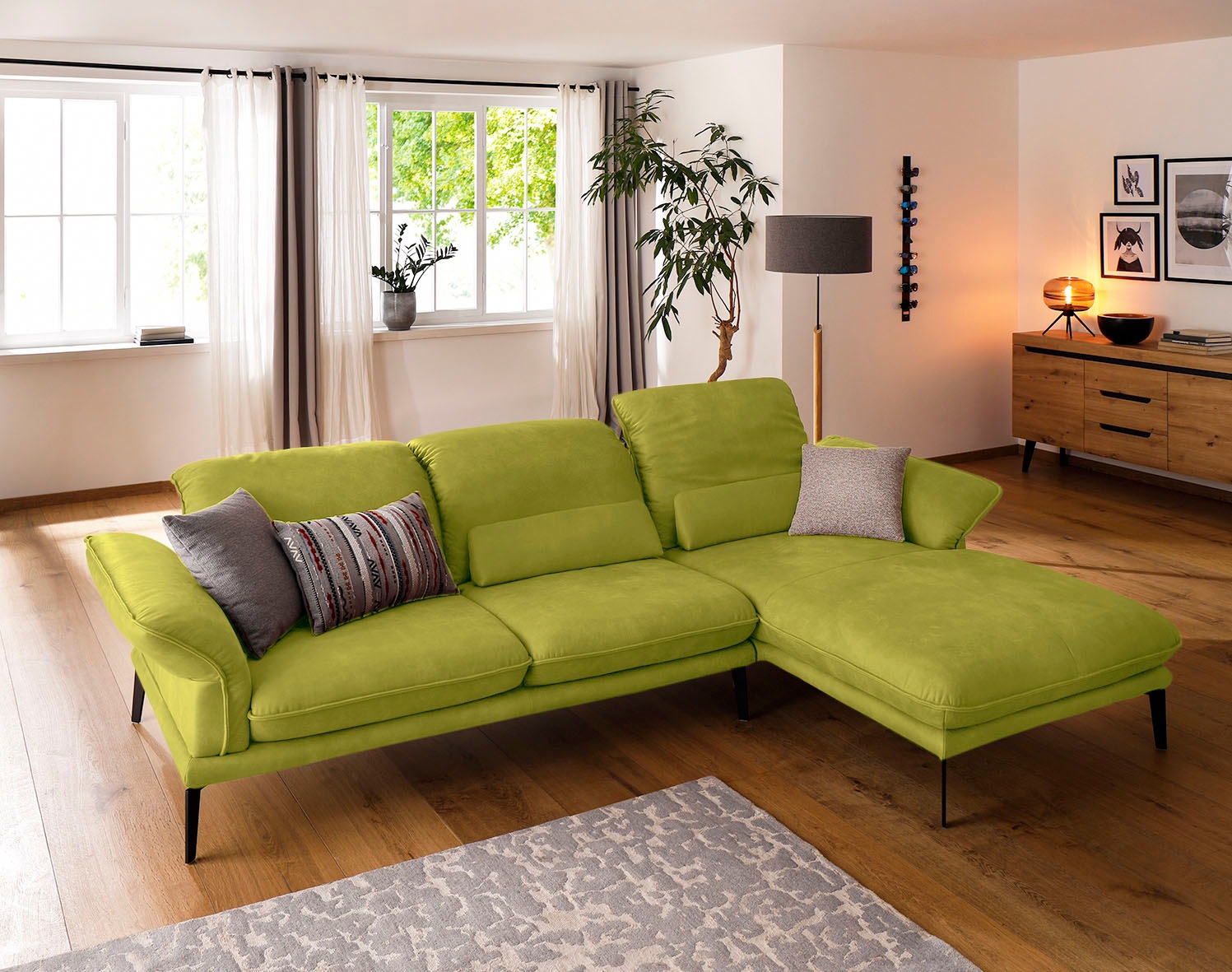 W.SCHILLIG Ecksofa "sherry, Designsofa mit tollem Sitzkomfort, bequem, L-Fo günstig online kaufen