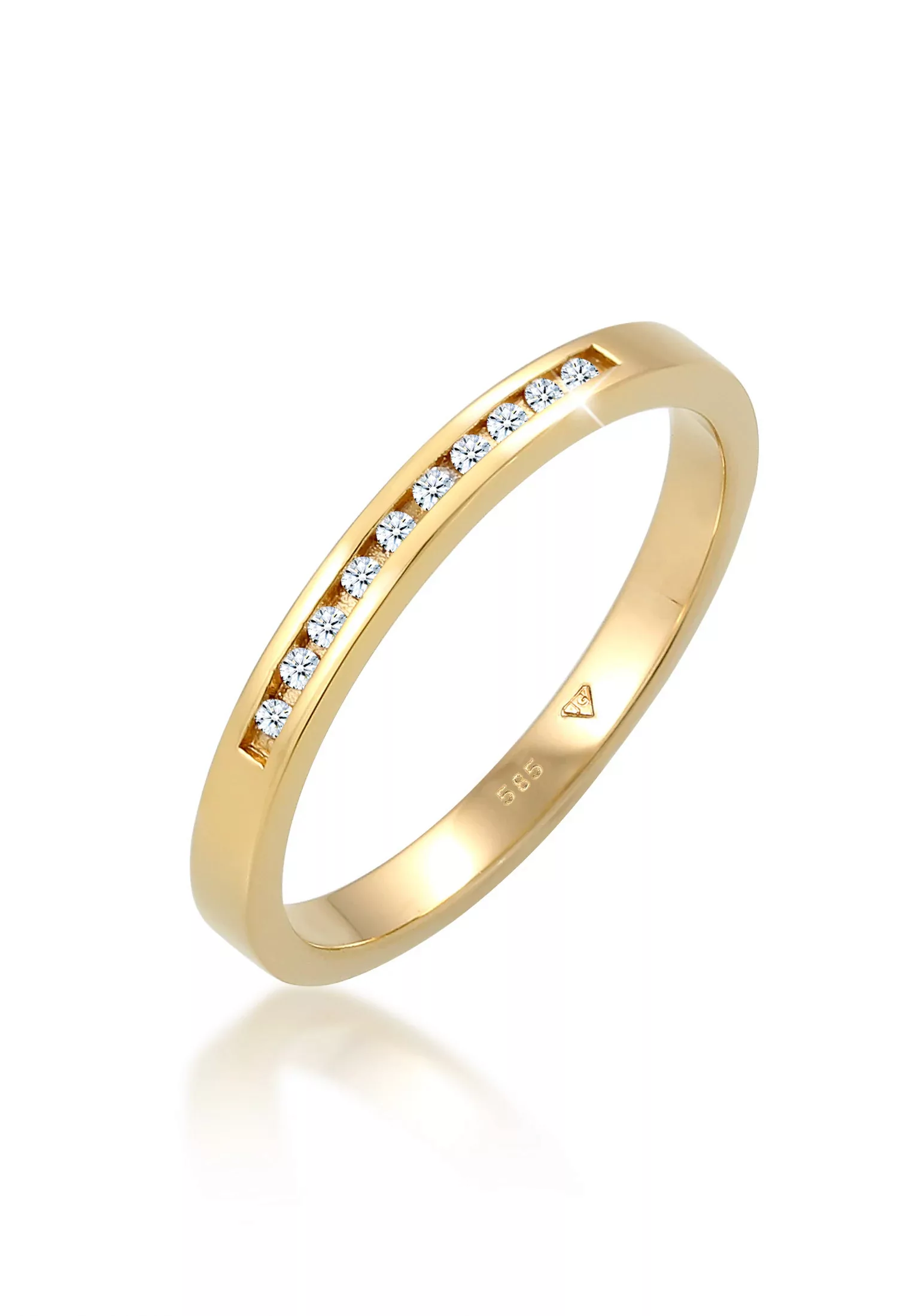 Elli DIAMONDS Verlobungsring "Verlobung Bandring Diamant (0.05 ct.) 585 Gel günstig online kaufen