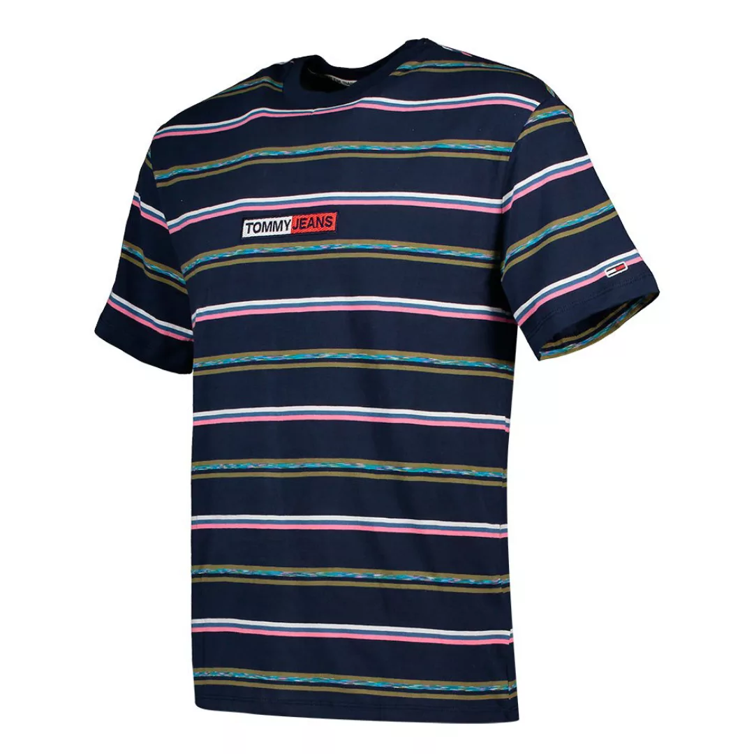 Tommy Jeans Seasonal Stripe Logo Kurzärmeliges T-shirt M Twilight Navy / Mu günstig online kaufen