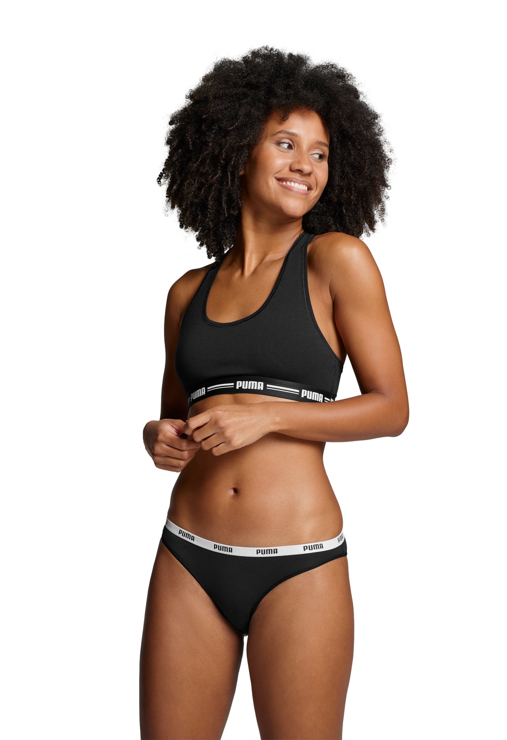 PUMA Bikinislip "PUMA WOMEN BIKINI 2P", (2er Pack), Low-Rise Design, flache günstig online kaufen