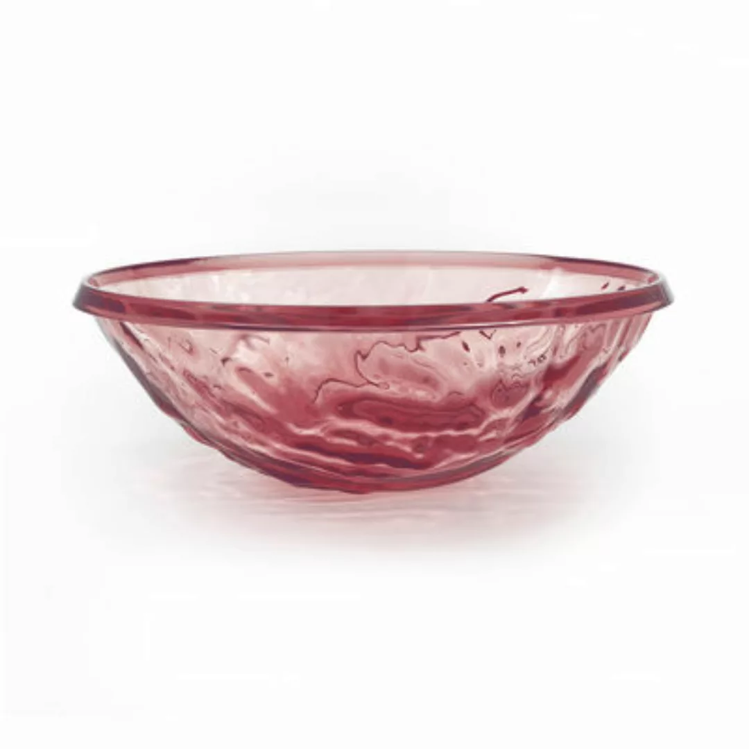 Salatschüssel Moon plastikmaterial rosa / Schale - Ø 45 cm / PMMA - Kartell günstig online kaufen