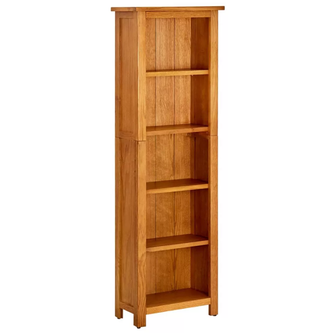 Bücherregal 5 Fecher 45x22x140 Cm Massivholz Eiche günstig online kaufen