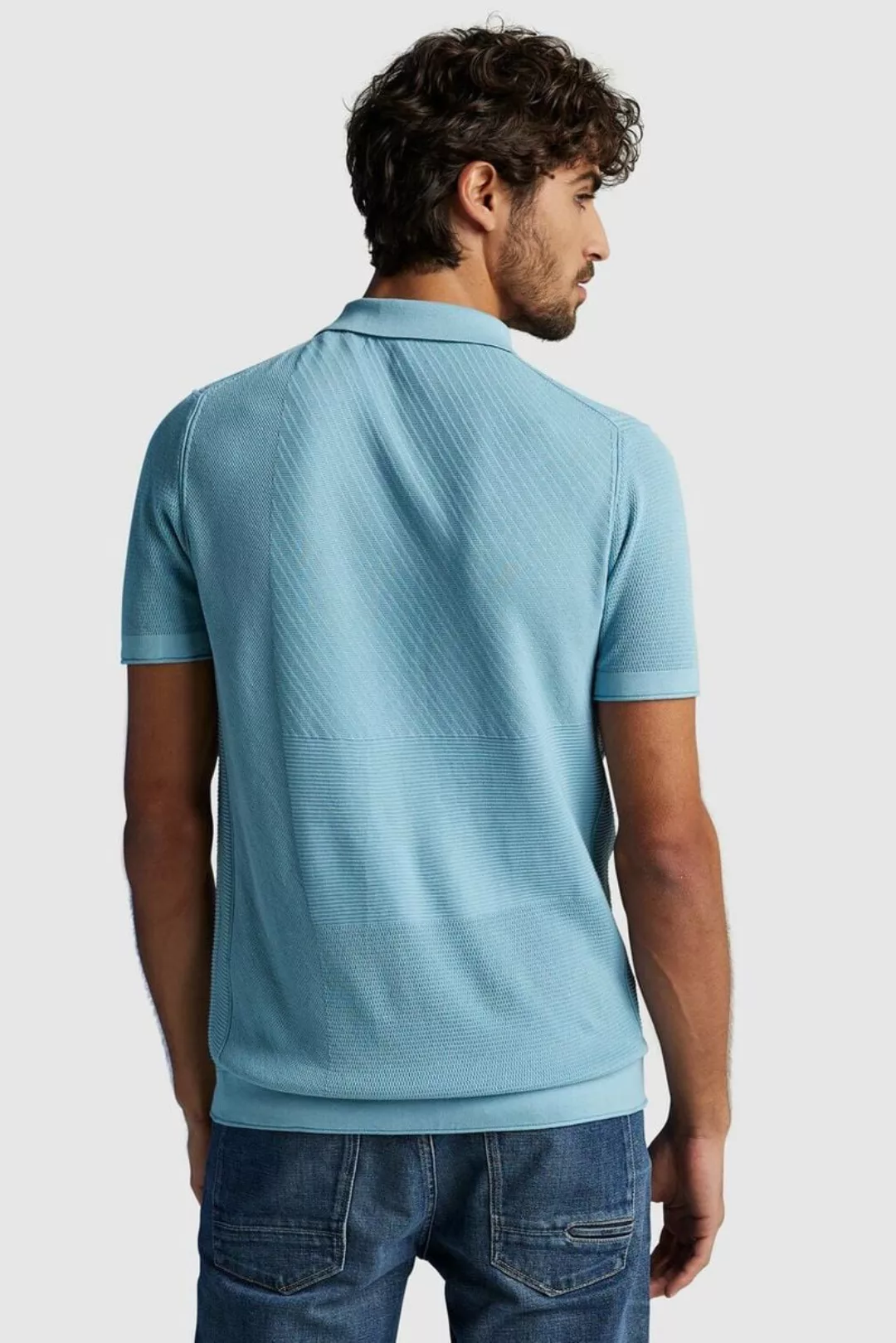 Cast Iron Poloshirt Hellblau - Größe L günstig online kaufen