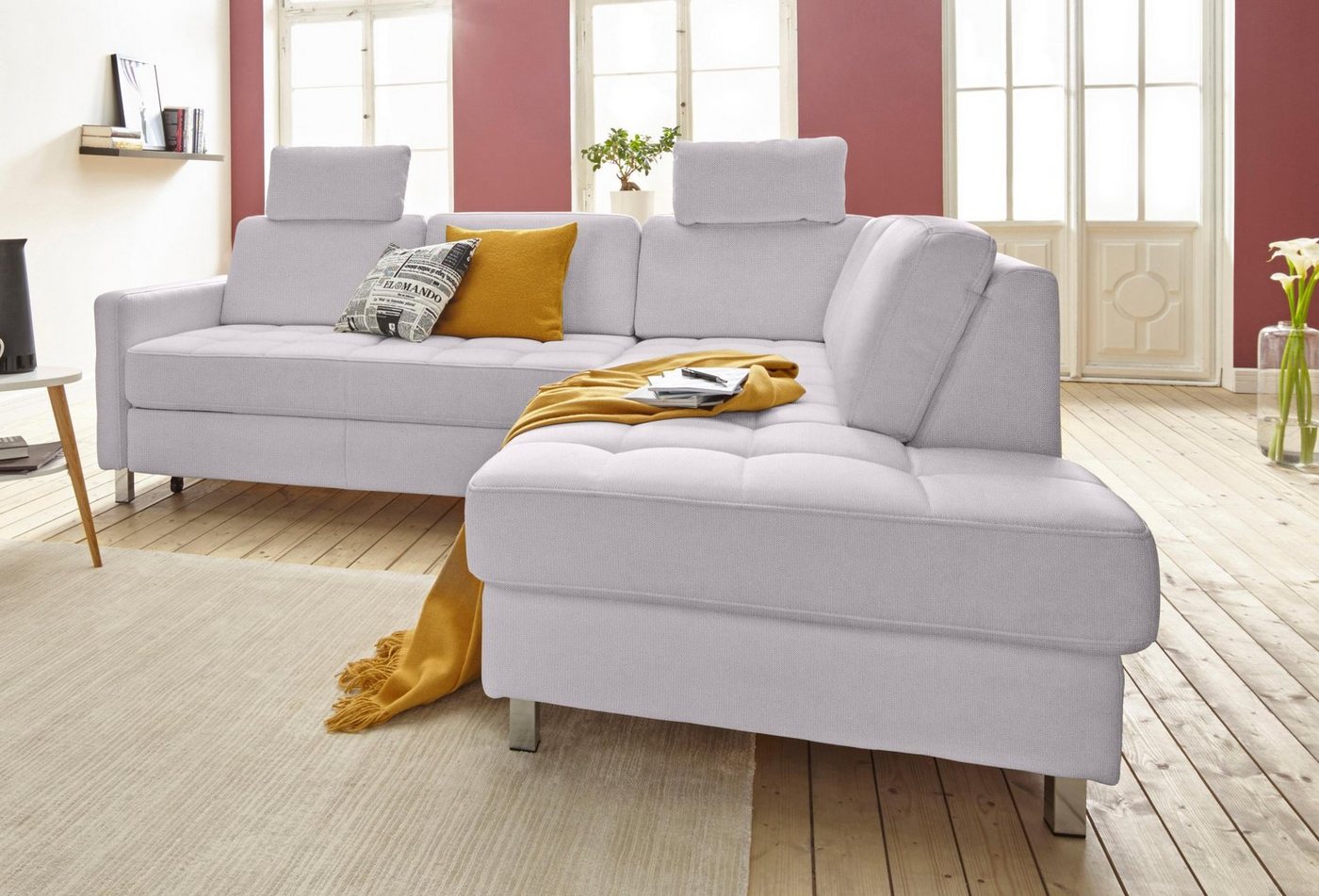 sit&more Ecksofa "Pablo L-Form", wahlweise mit Bettfunktion und Bettkasten günstig online kaufen