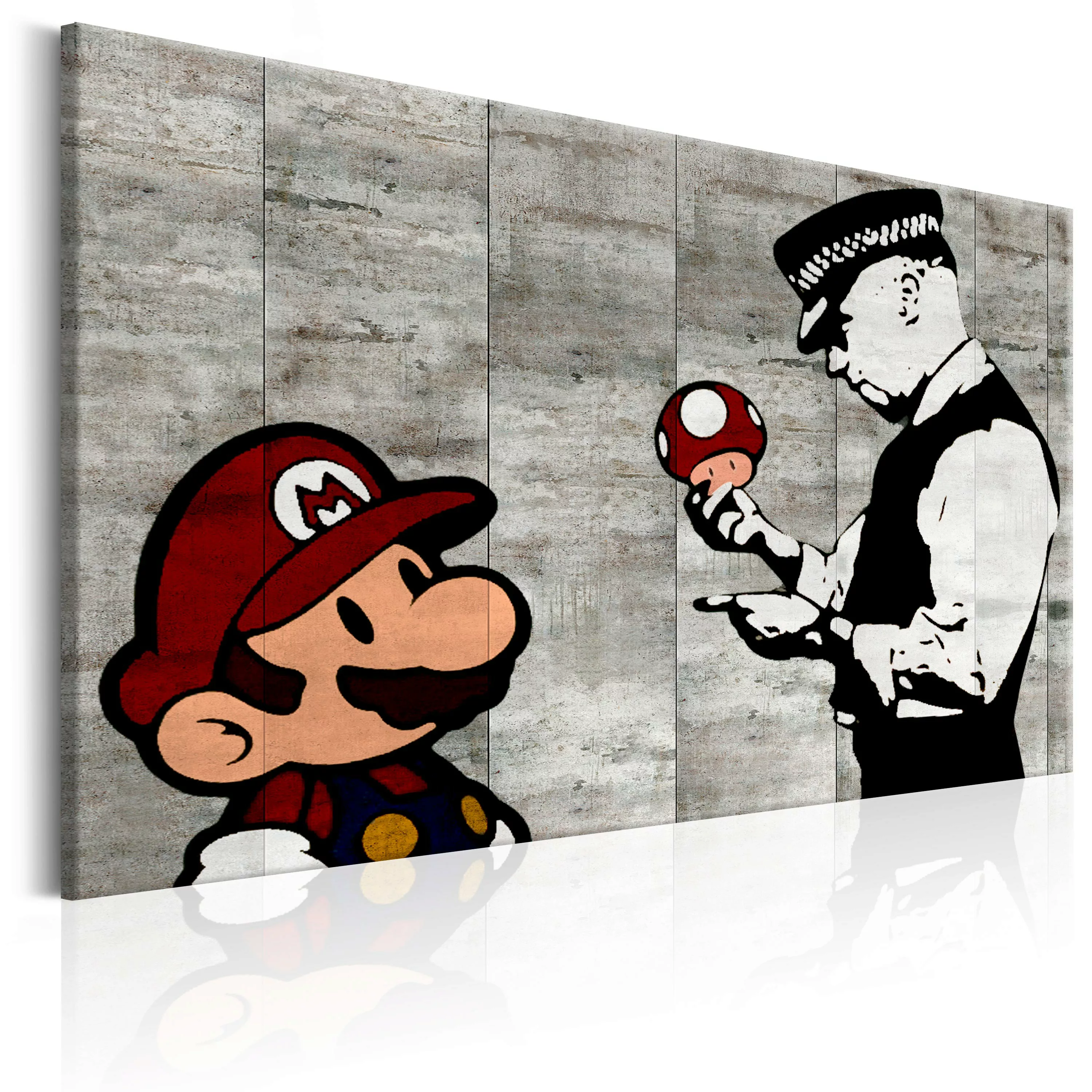 Wandbild - Banksy On Concrete günstig online kaufen