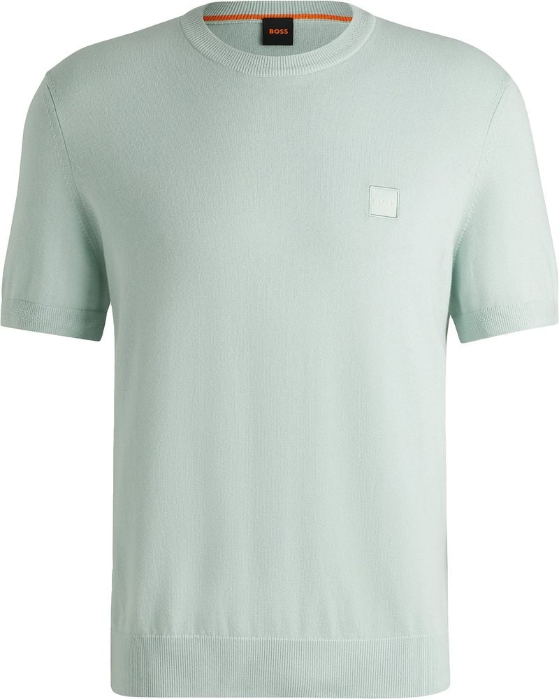 BOSS Knitted T-shirt Kanache Hellblau - Größe XL günstig online kaufen