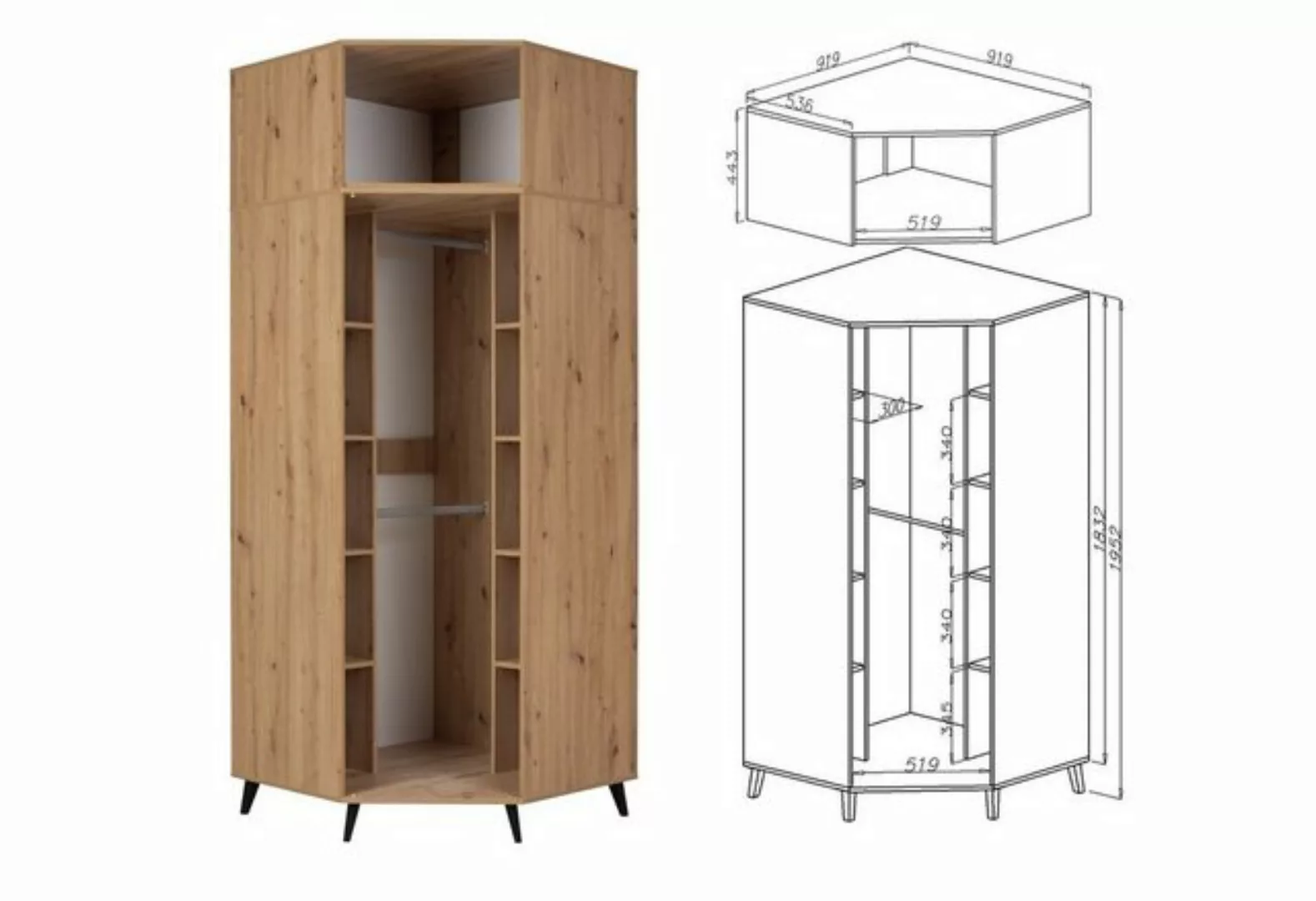 Marmex Möbel Schrank-Set Arti 6 günstig online kaufen