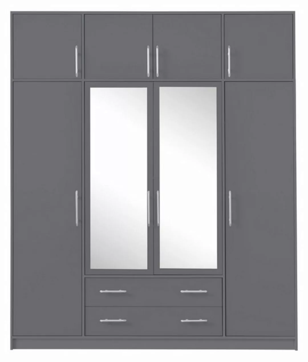 Feldmann-Wohnen Kleiderschrank Smart (1-St) 200x56x230cm anthrazit mit Aufs günstig online kaufen