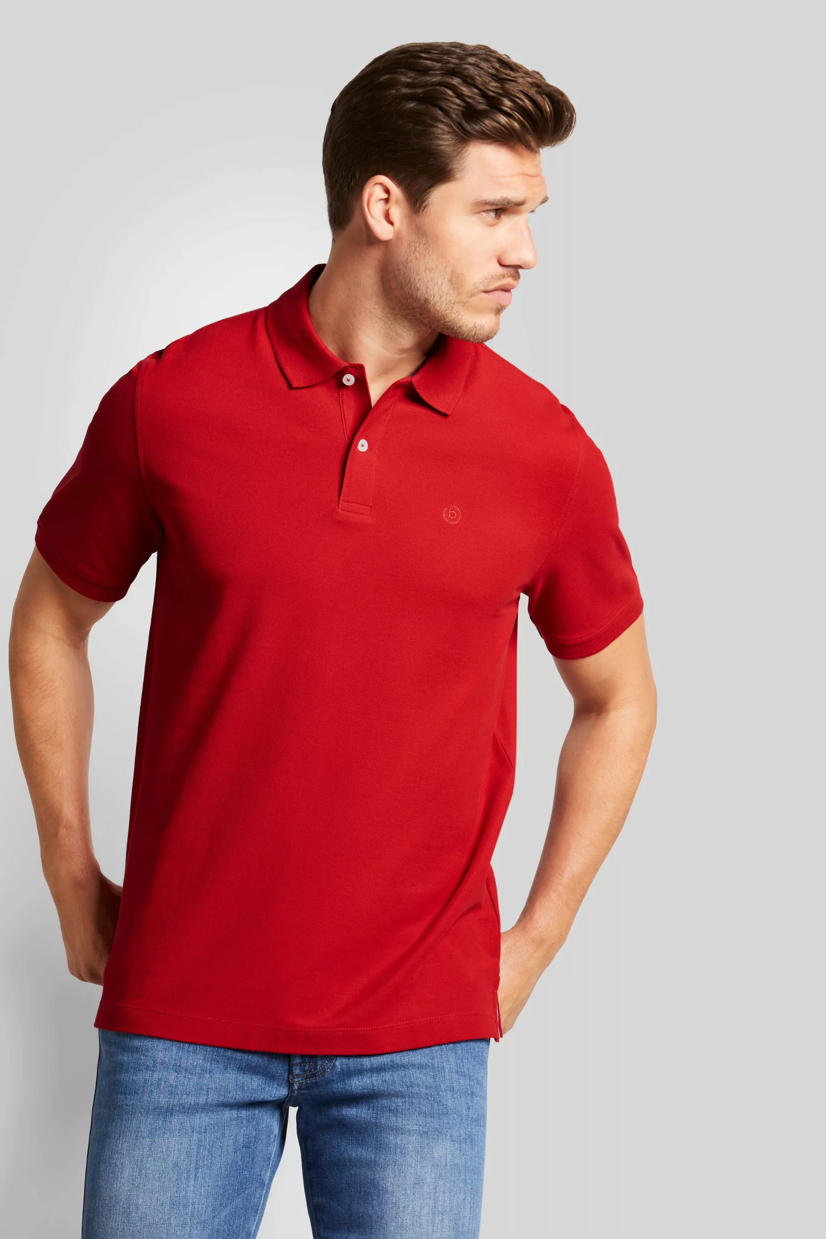 bugatti Poloshirt 8150-95030 Körpernahe Passform durch Modern Fit, 100% Bau günstig online kaufen