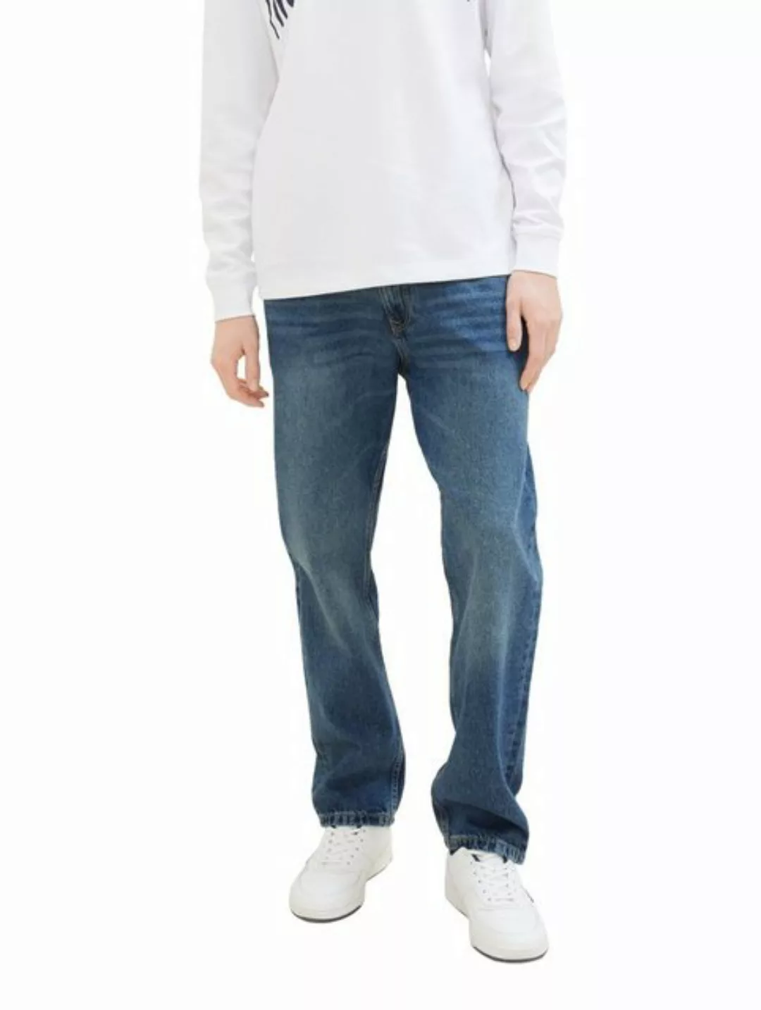 Tom Tailor Denim Herren Jeans LOOSE STRAIGHT - Relaxed Fit - Blau - Super S günstig online kaufen