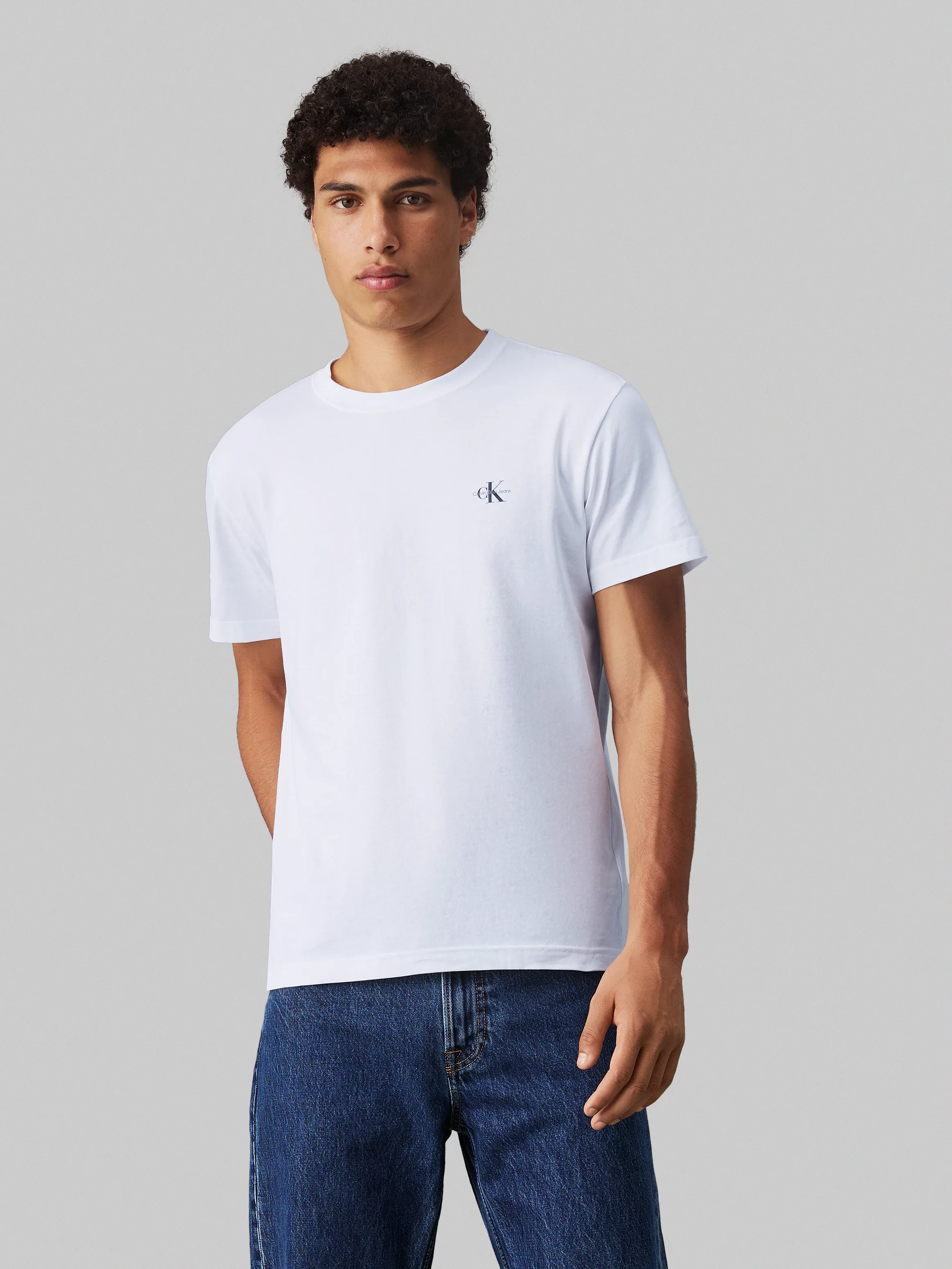 Calvin Klein Jeans T-Shirt 2 PACK MONOLOGO mit kleinem Logodruck auf der Br günstig online kaufen