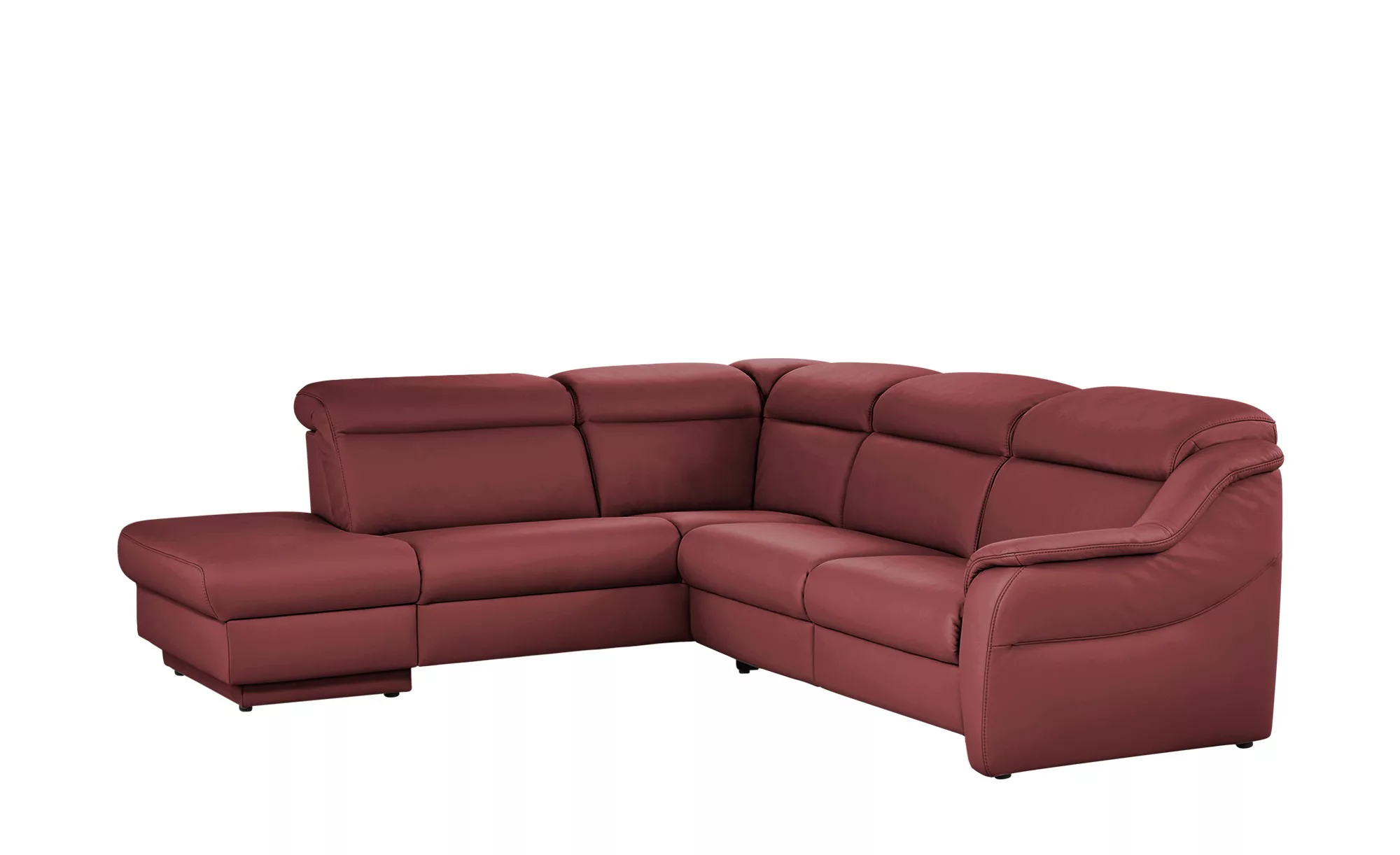 himolla Ecksofa Leder  9707 ¦ rot ¦ Maße (cm): B: 275 H: 84 T: 245 Polsterm günstig online kaufen