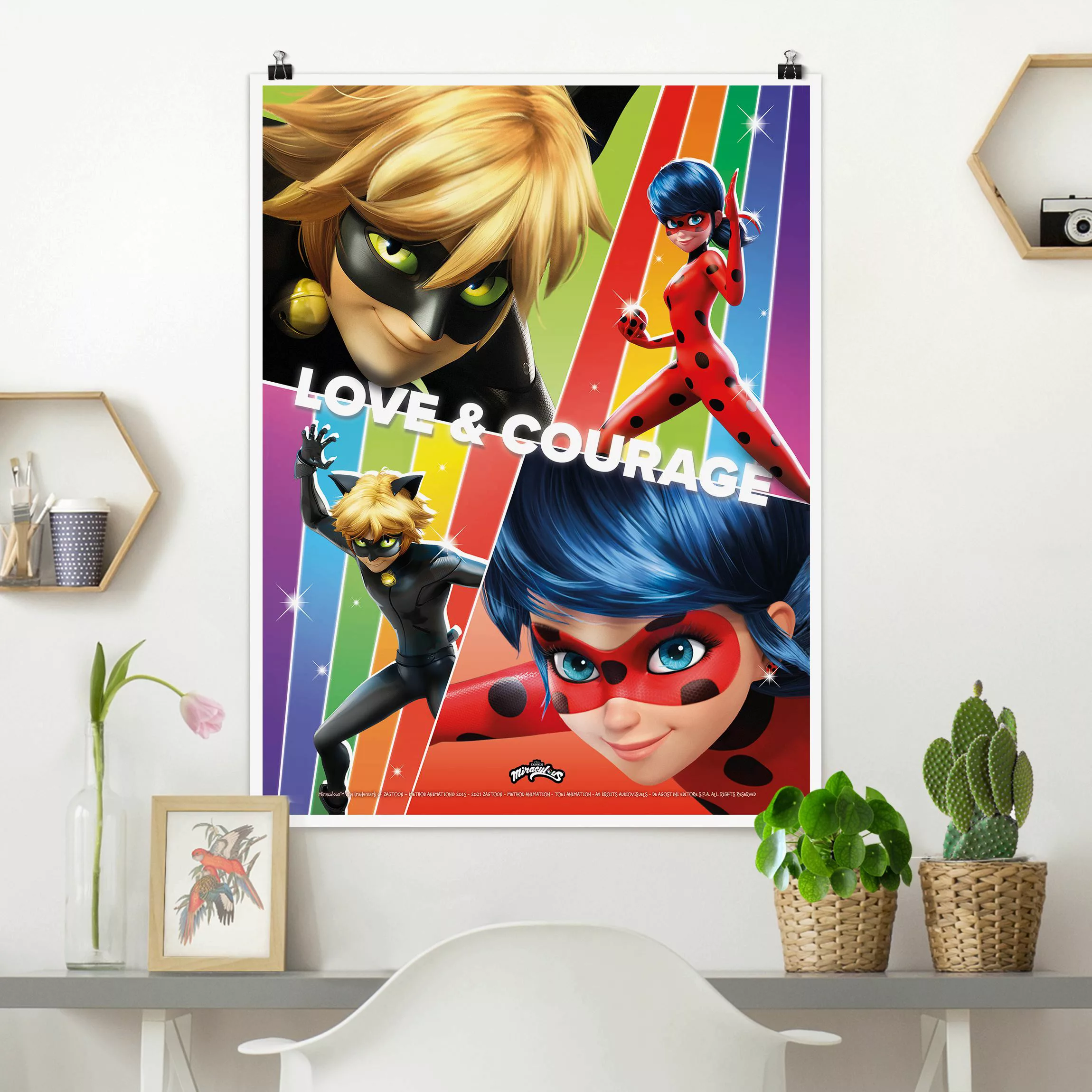 Poster Miraculous Love & Courage günstig online kaufen